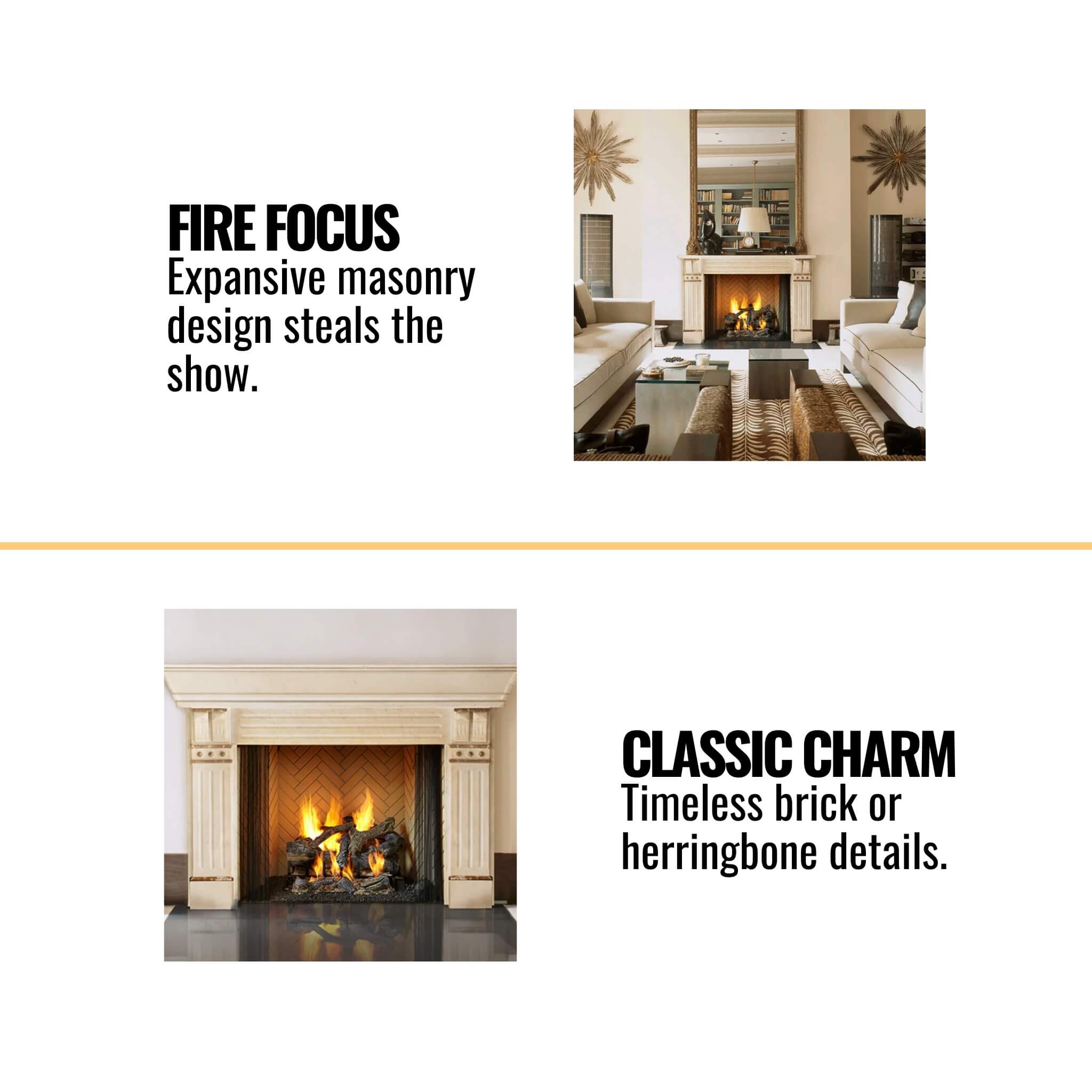 Majestic Ashland 36-Inch Open Wood Burning Fireplace [ASH36] (SAK81529)