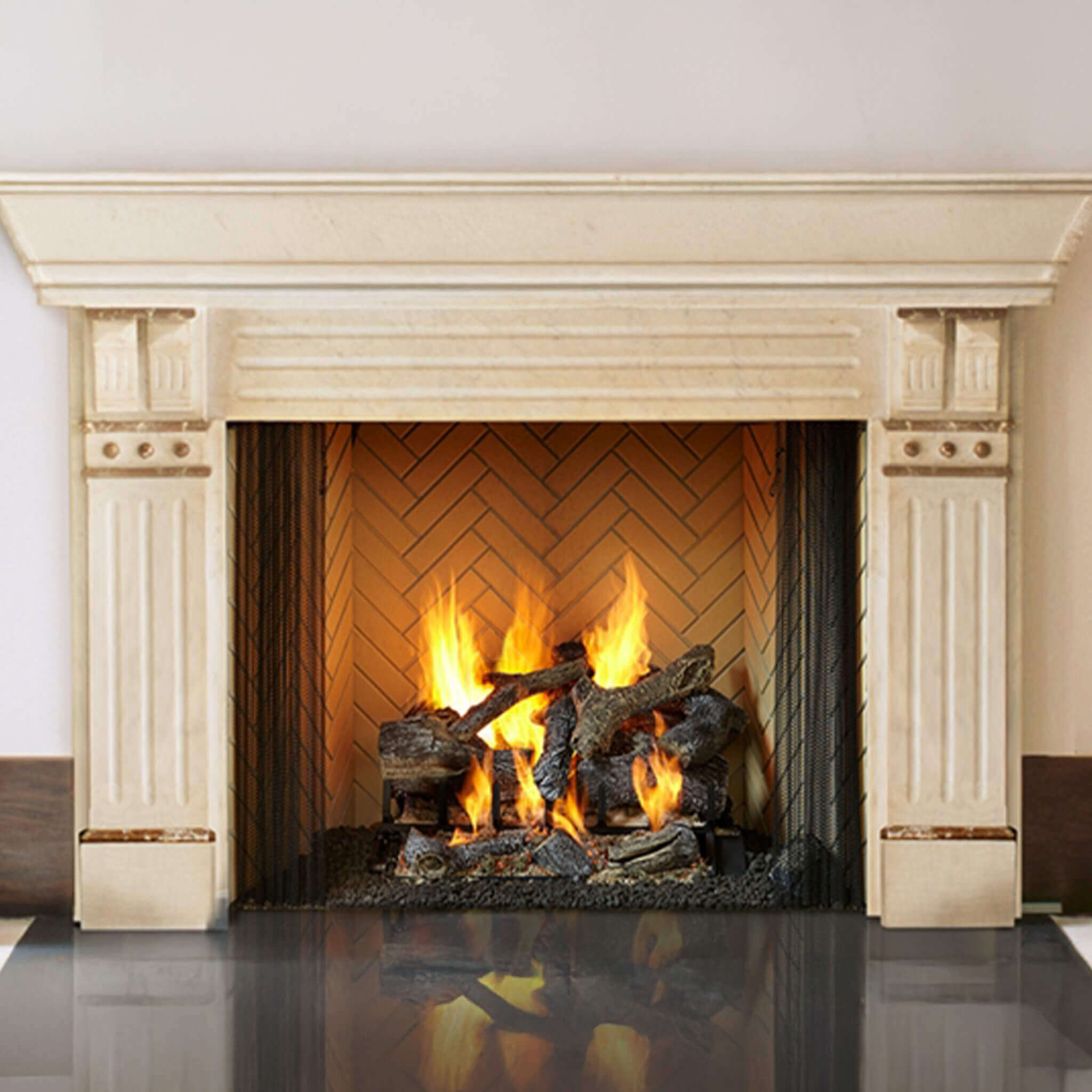 Majestic Ashland 36-Inch Open Wood Burning Fireplace [ASH36] (SAK81529)