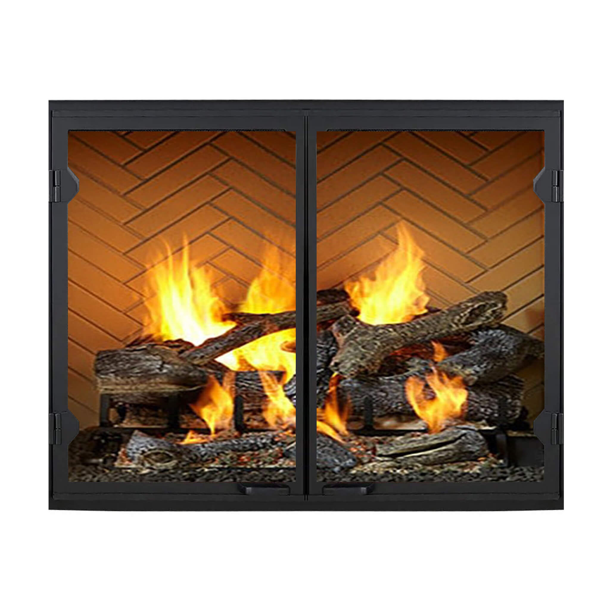 Majestic Biltmore 36-Inch Herringbone Pattern Open Wood-Burning Fireplace [SB60HB] (SAK62147)