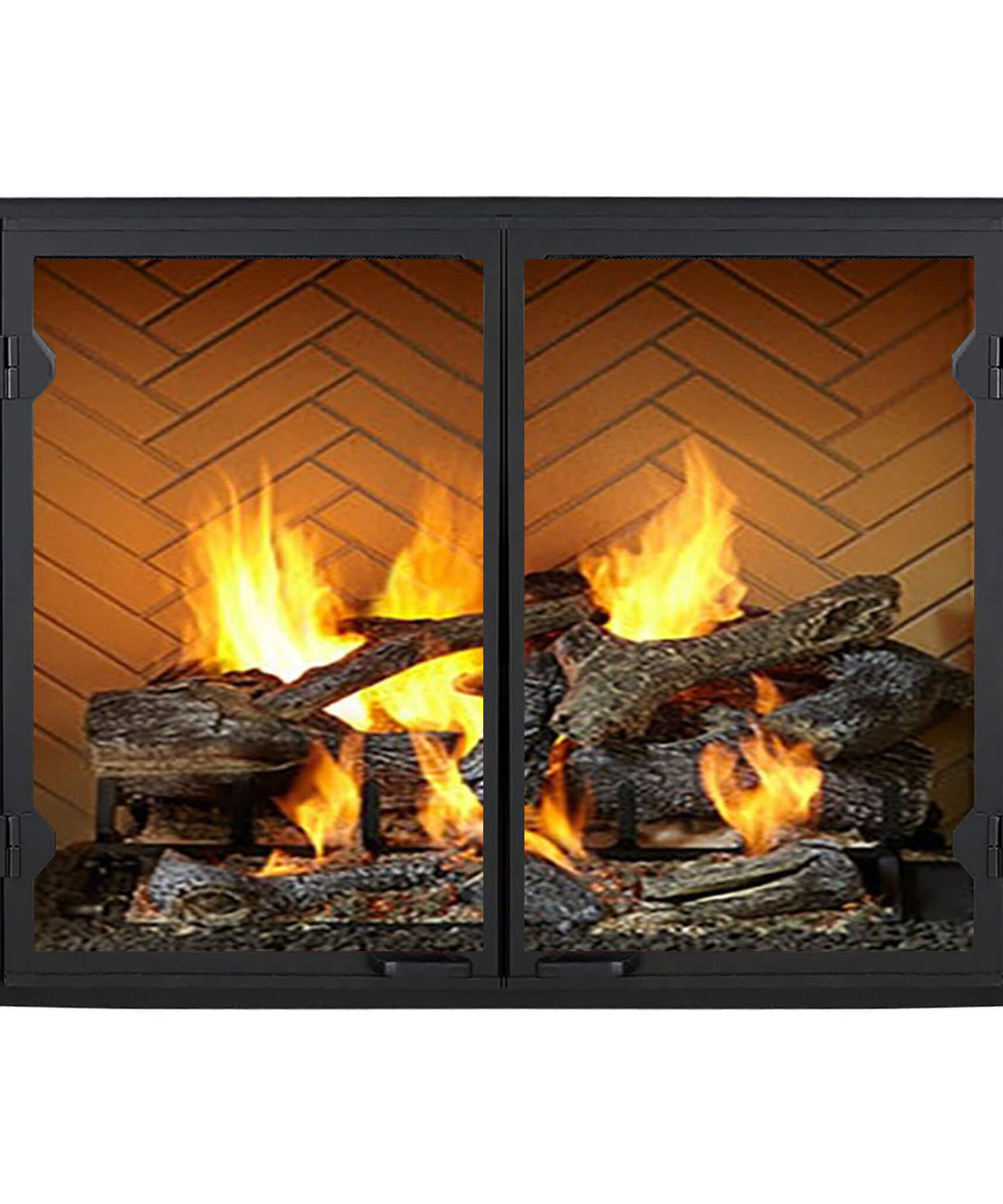 Majestic Biltmore 50-Inch Herringbone Pattern Open Wood-Burning Fireplace [SB100HB] (SAK62529)