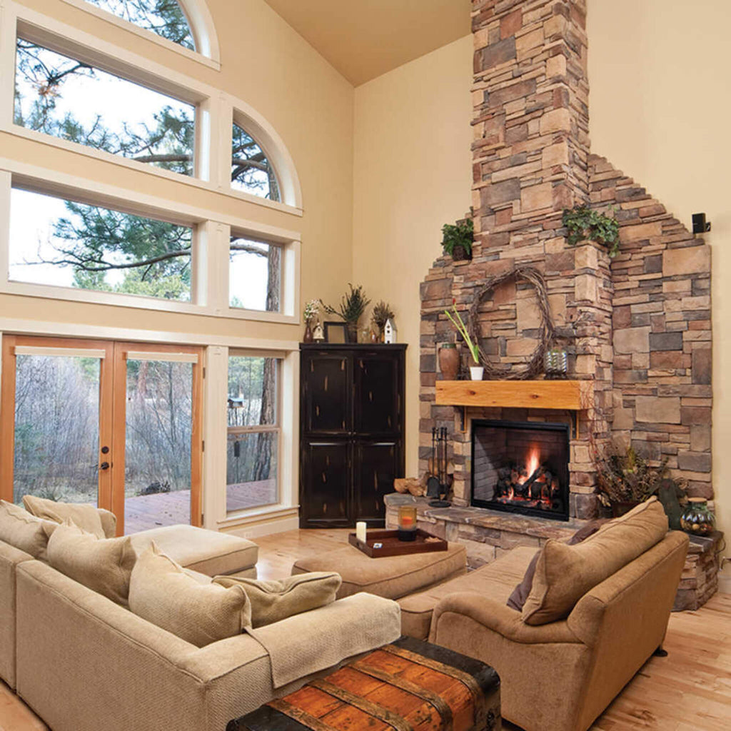 Majestic Biltmore 42-Inch Herringbone Pattern Open Wood Burning Fireplace [SB80HB] (SAK62149)