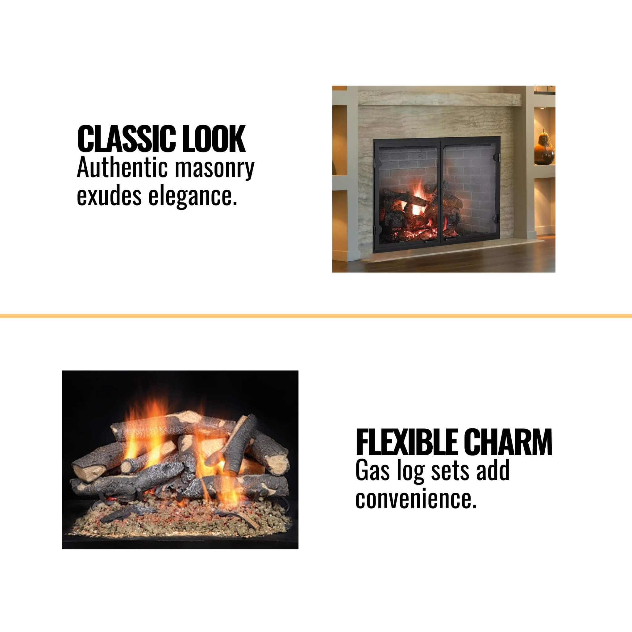 Majestic Biltmore Radiant 42-Inch Open Wood Burning Fireplace [SB80] (SAK82415)