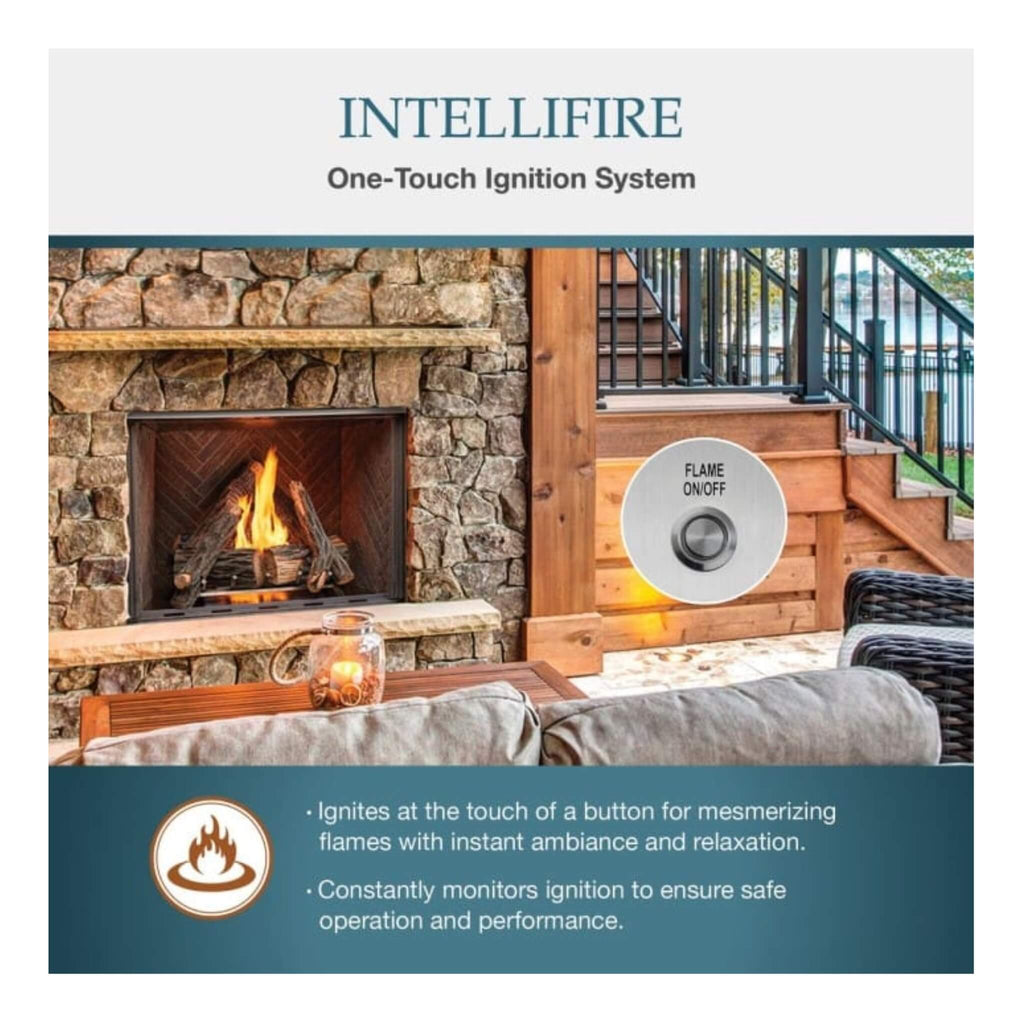 Majestic Courtyard 55K BTU 42-Inch Traditional Outdoor Gas Fireplace With Stacked Concrete Refractory [ODCOUG-42TS] (SAK75312)