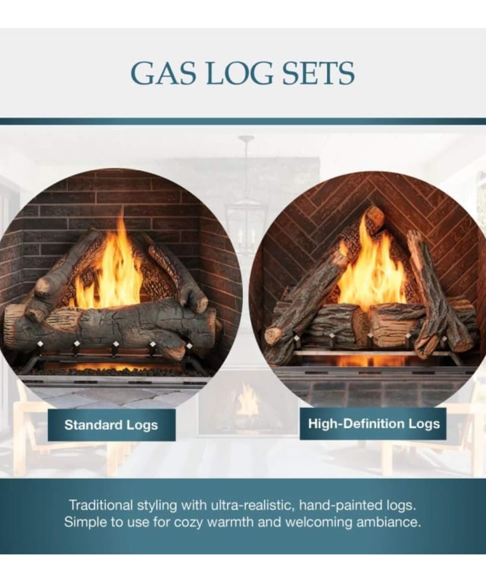 Majestic Courtyard 55K BTU 42-Inch Traditional Outdoor Gas Fireplace With Stacked Concrete Refractory [ODCOUG-42TS] (SAK75312)