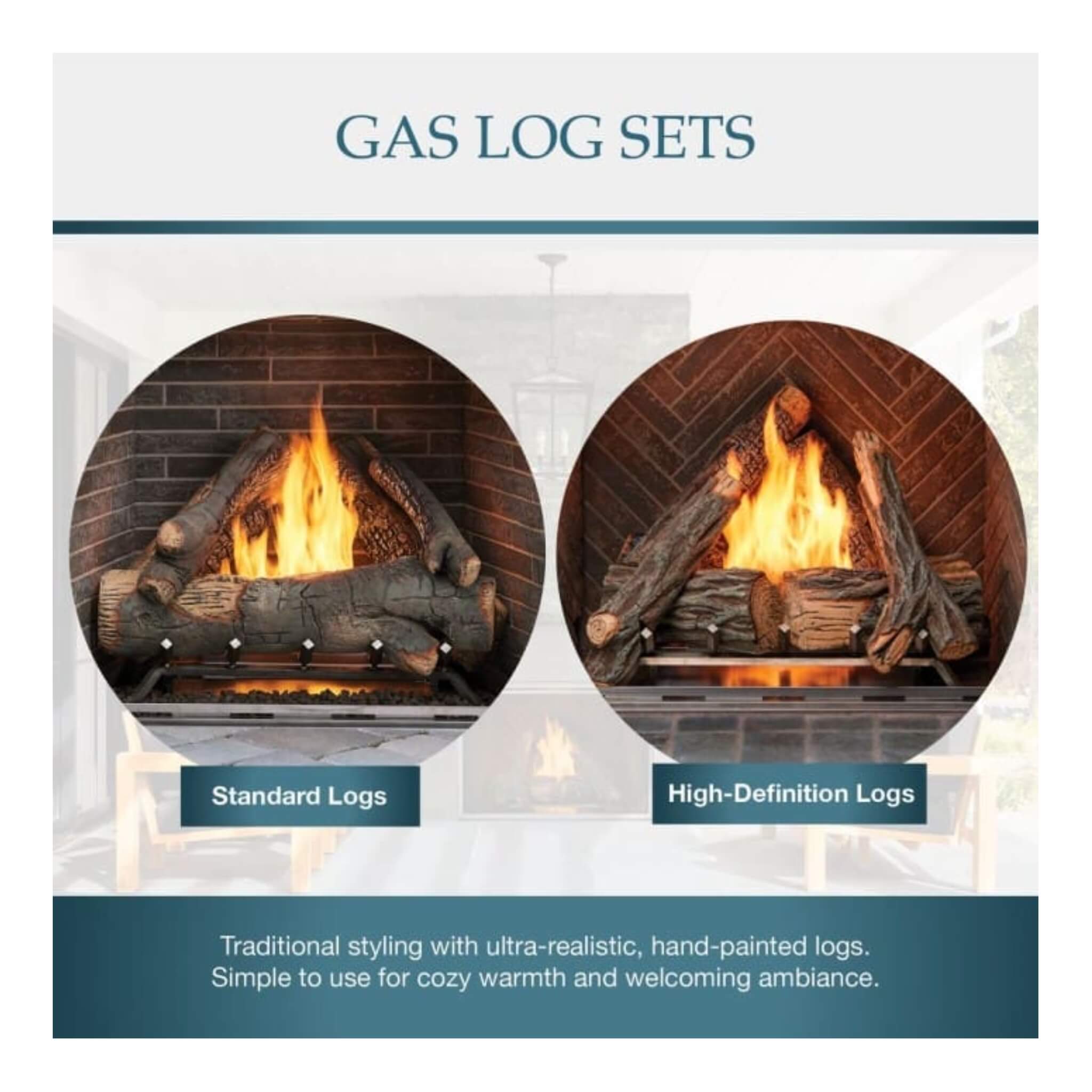 Majestic Courtyard 55K BTU 42-Inch Traditional Outdoor Gas Fireplace With Stacked Concrete Refractory [ODCOUG-42TS] (SAK75312)
