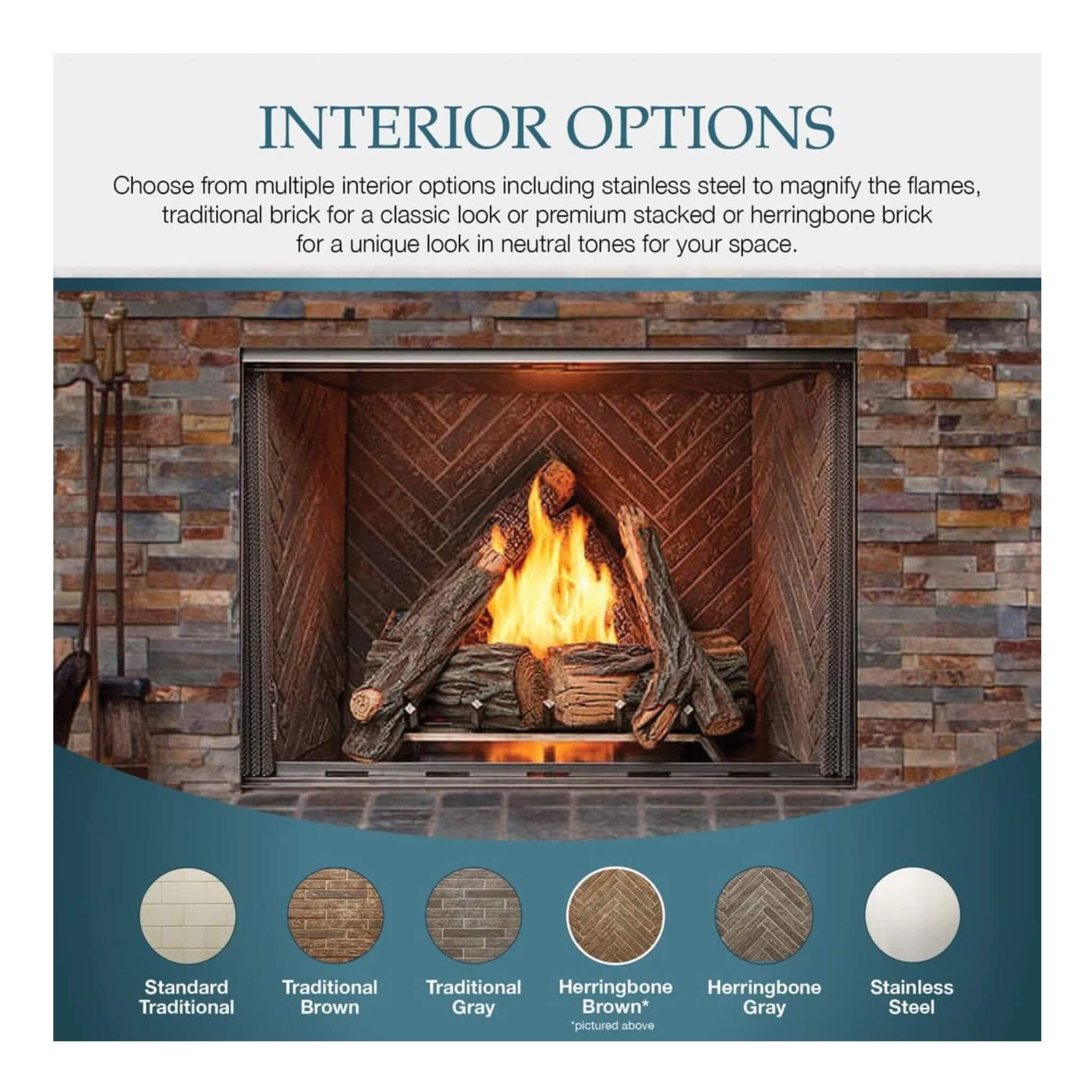 Majestic Courtyard 55K BTU 36-Inch Traditional Outdoor Natural Gas Fireplace (No Refractory) [ODCOUG-36NR] (SAK74218)