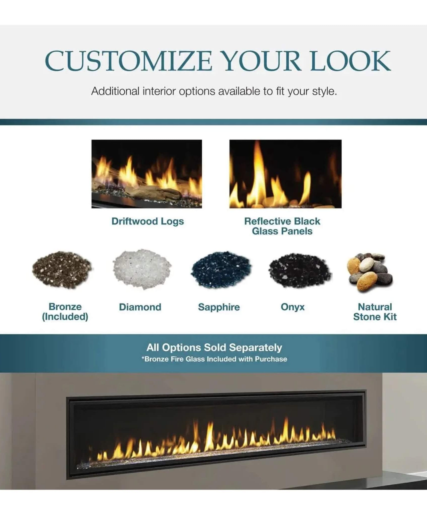 Majestic Echelon II 48-Inch See-Through Direct Vent Fireplace [ECHEL48STIN-C] (SAK69284)