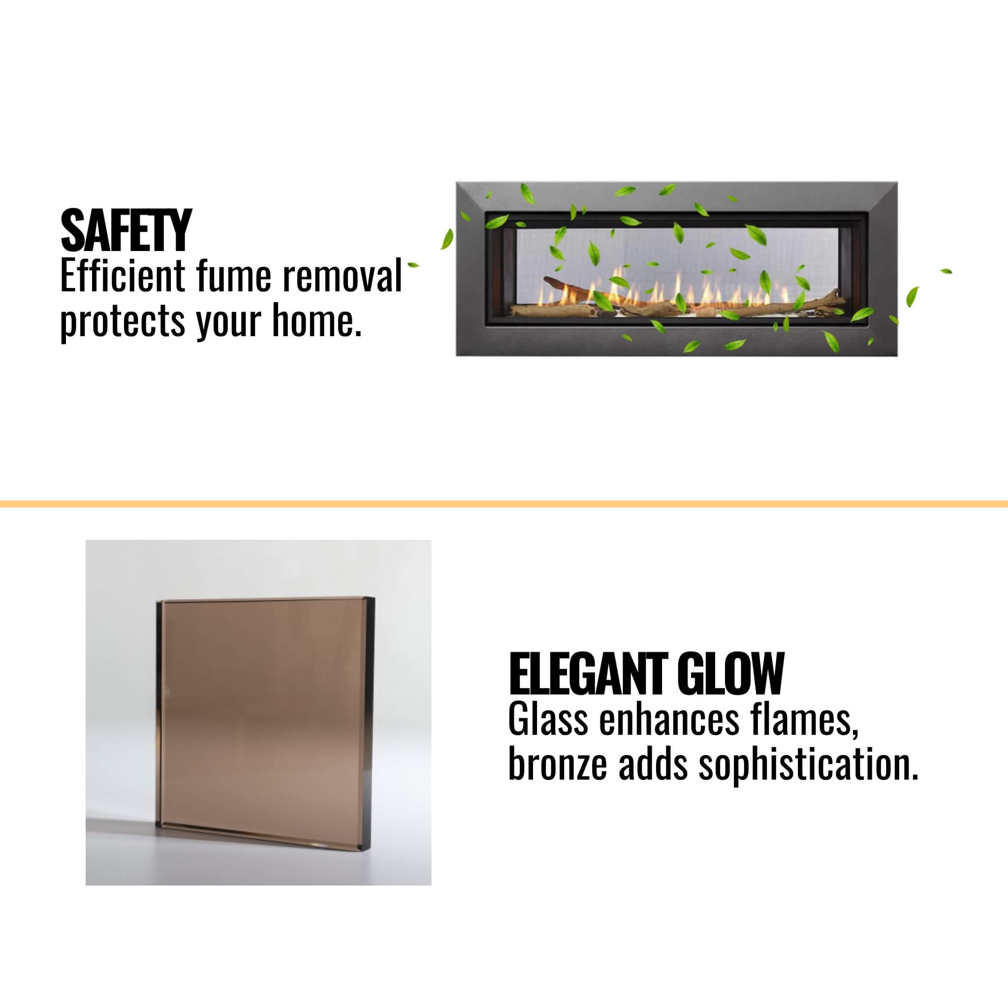 Majestic Echelon II 48-Inch See-Through Direct Vent Fireplace [ECHEL48STIN-C] (SAK69284)