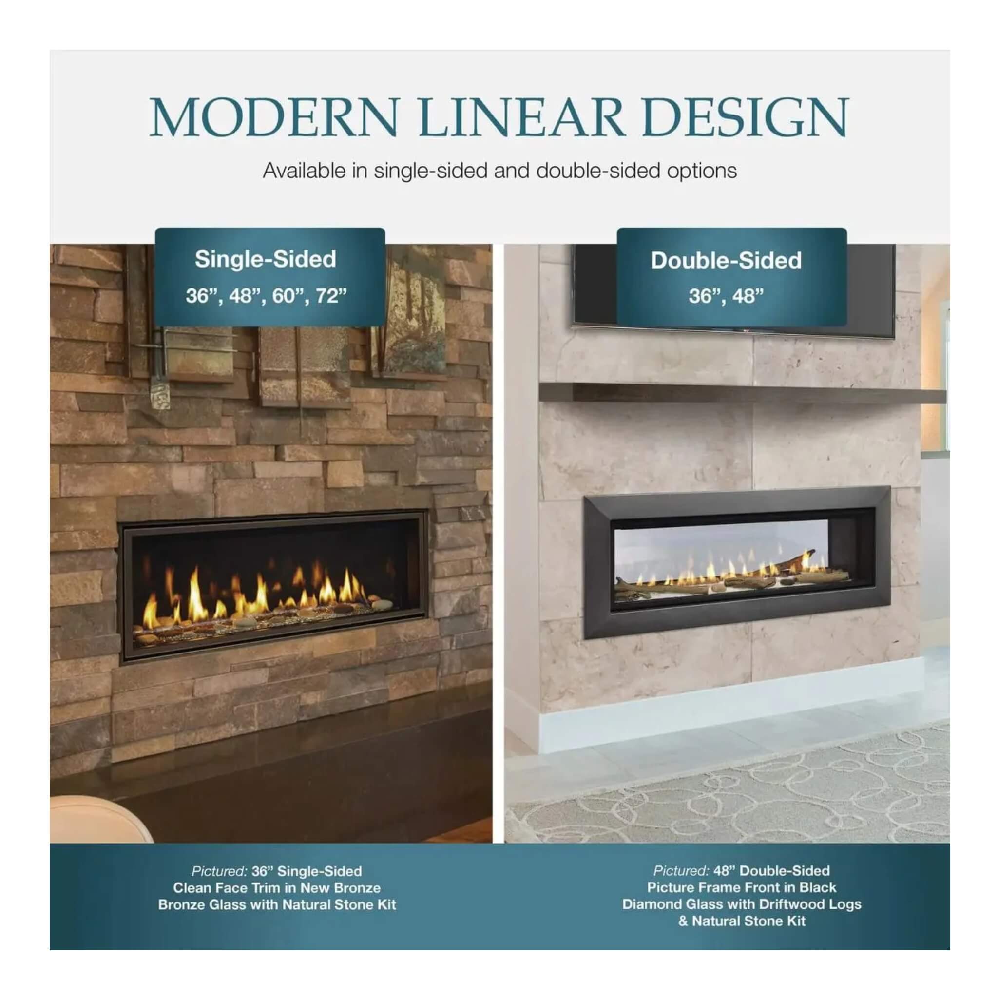 Majestic Echelon II 48-Inch See-Through Direct Vent Fireplace [ECHEL48STIN-C] (SAK69284)
