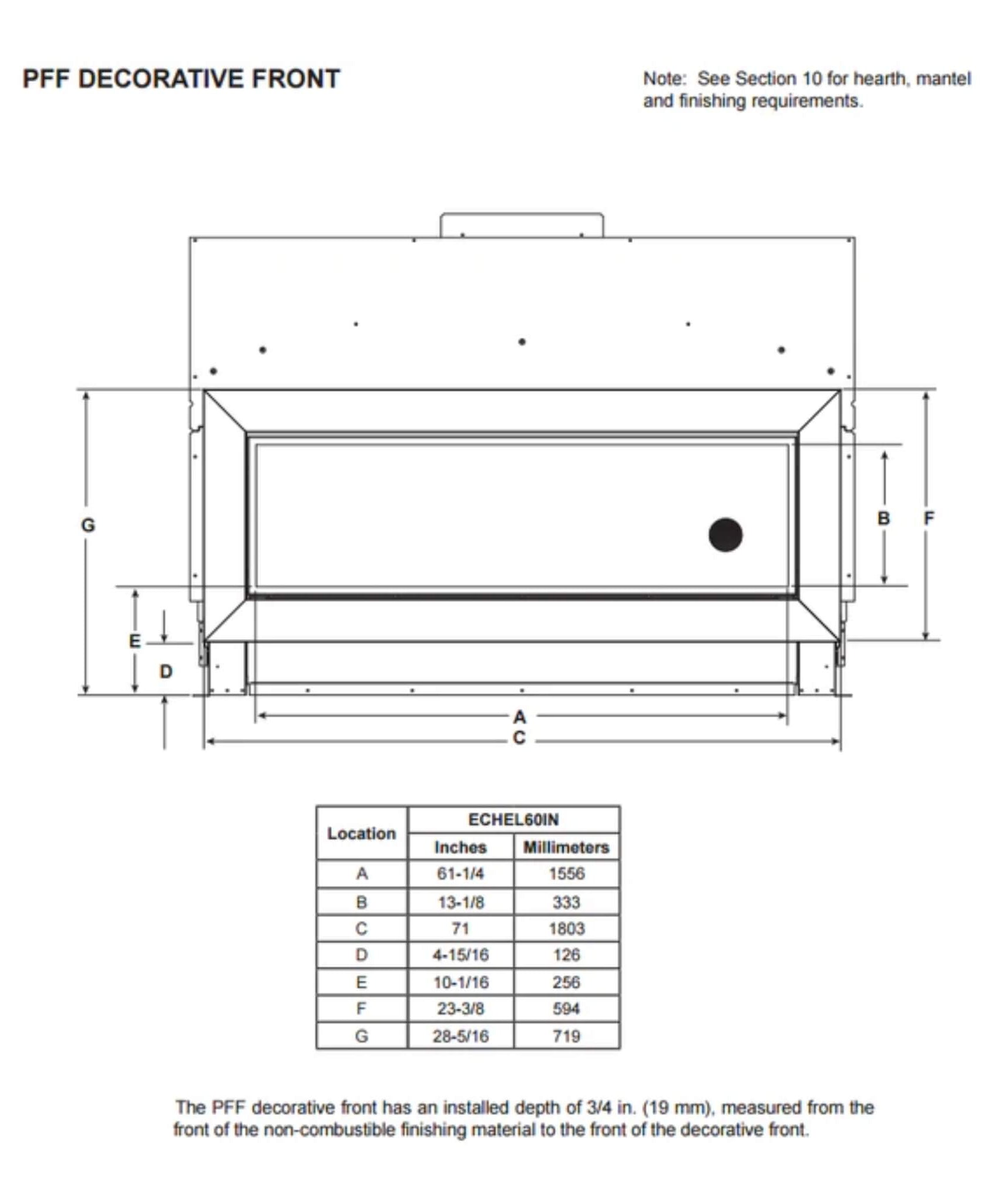 Majestic Echelon II 60-Inch Linear Direct Vent Fireplace [ECHEL60IN-C] (SAK57214)