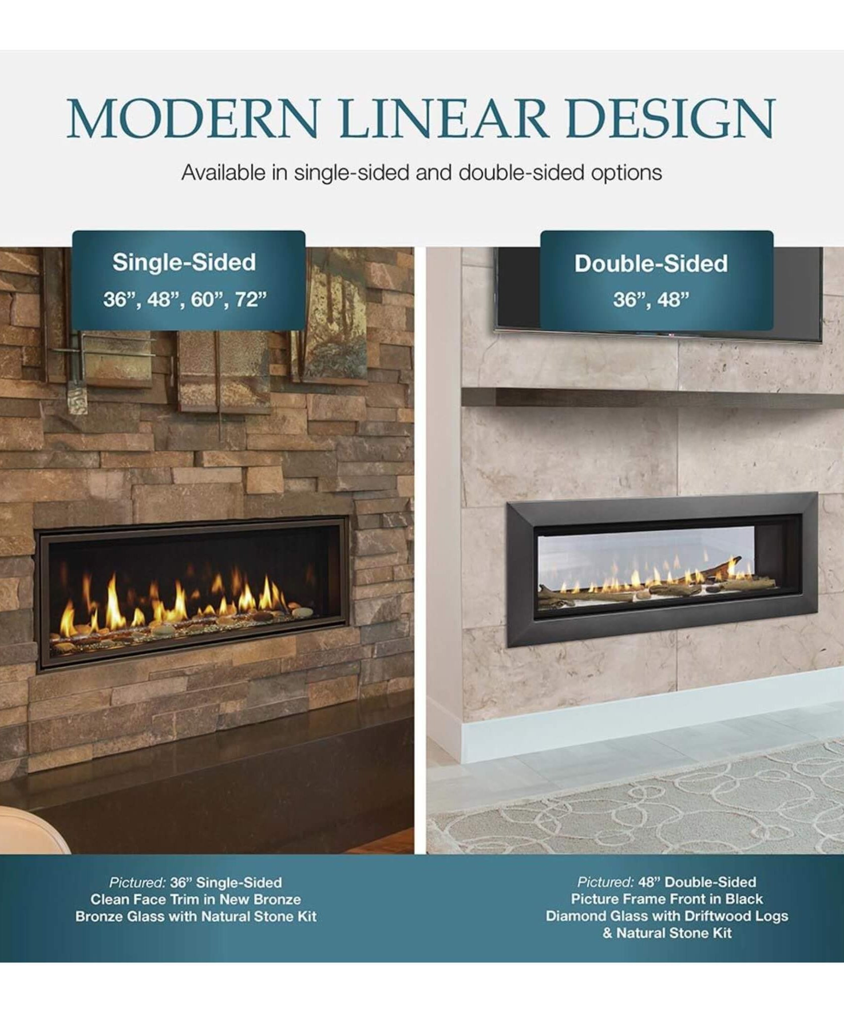Majestic Echelon II 60-Inch Linear Direct Vent Fireplace [ECHEL60IN-C] (SAK57214)
