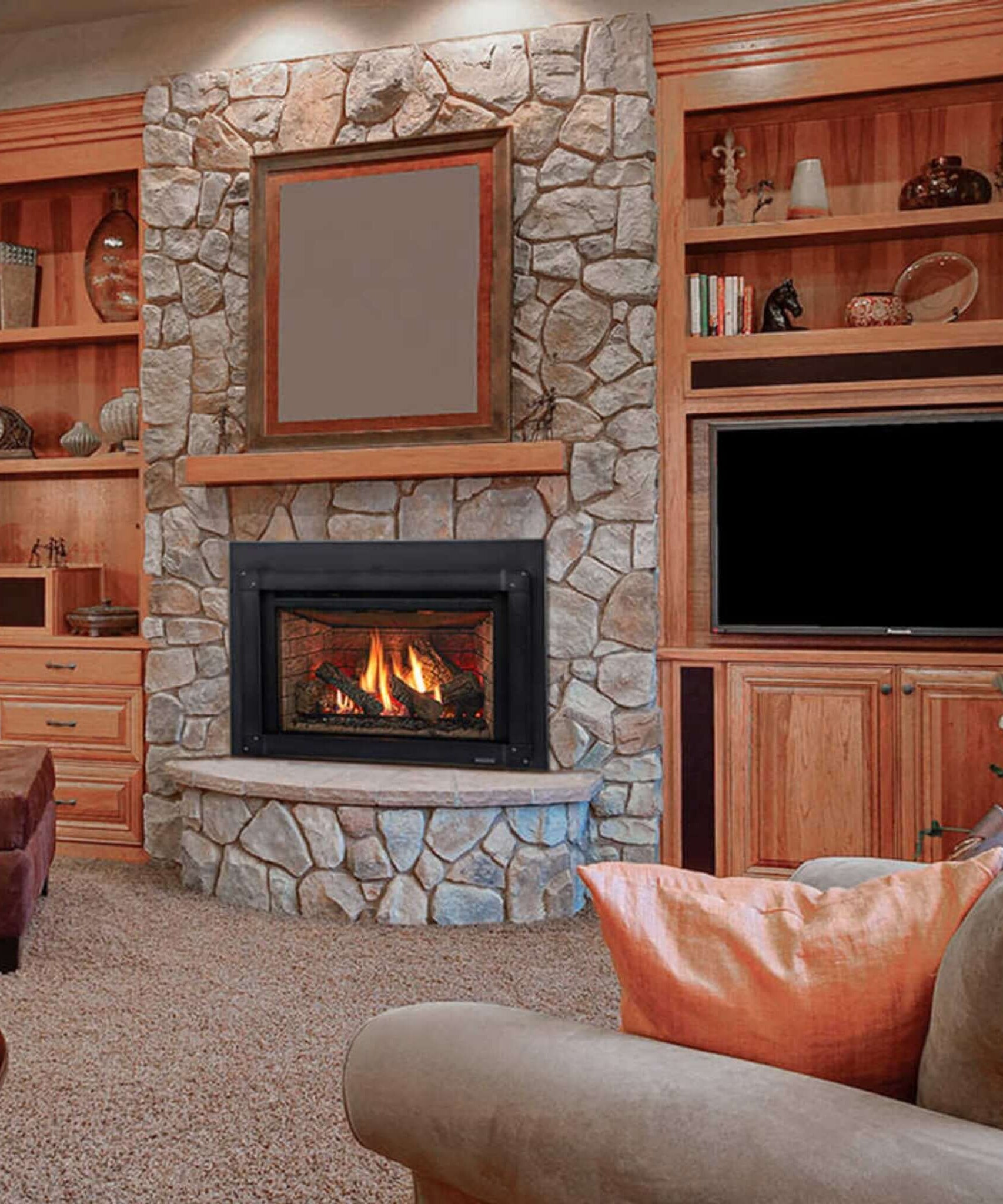 Majestic Meridian 36-Inch Platinum Natural Gas Fireplace [MER36PN] (SAK43751)