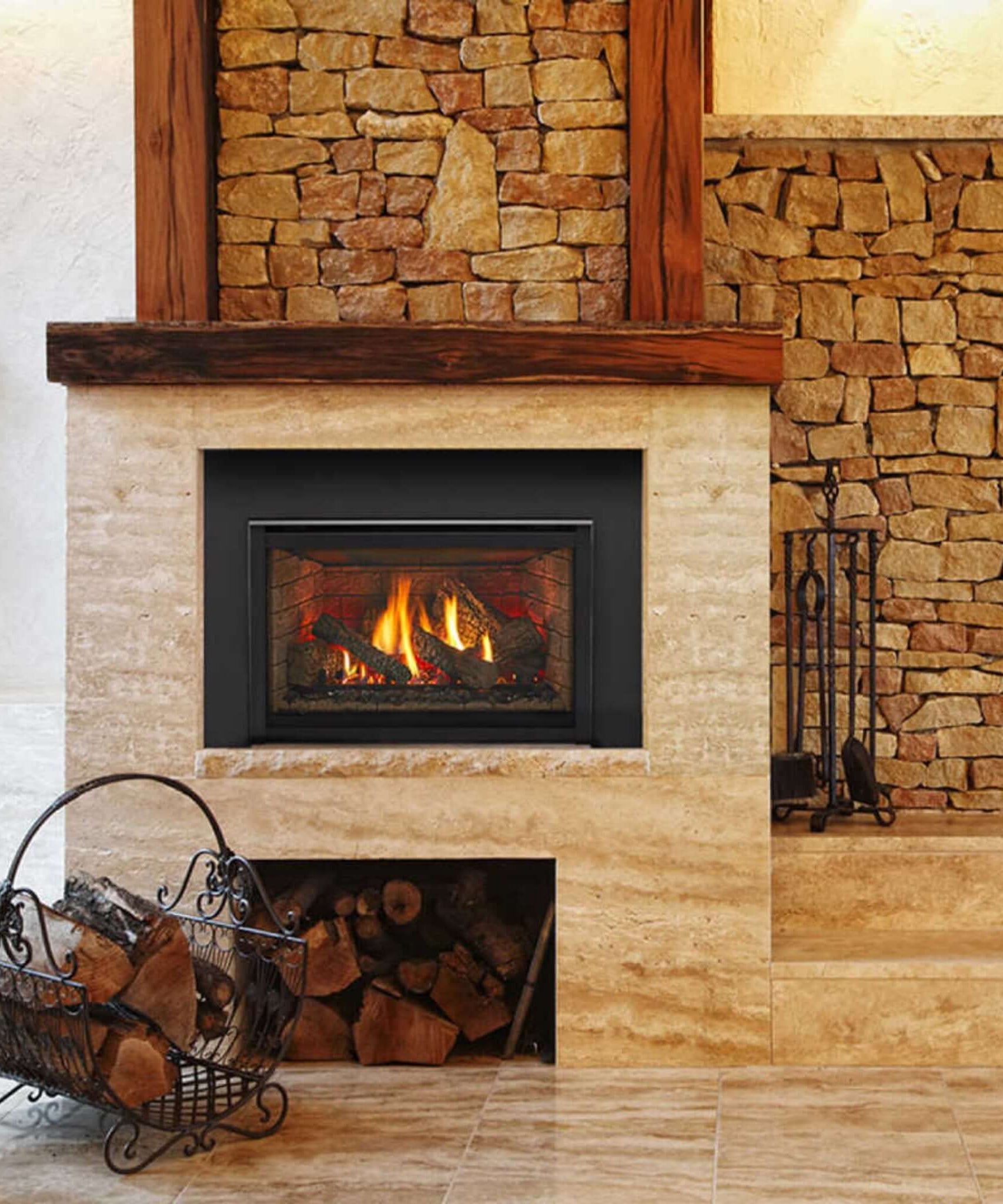 Majestic Meridian 42-Inch Platinum Natural Gas Fireplace [MER42PN] (SAK51823)