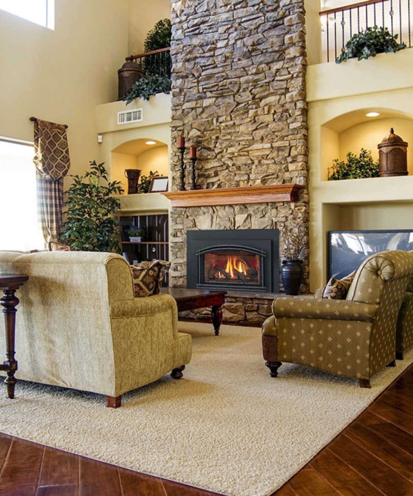 Majestic Meridian 36-Inch Platinum Natural Gas Fireplace [MER36PN] (SAK43751)