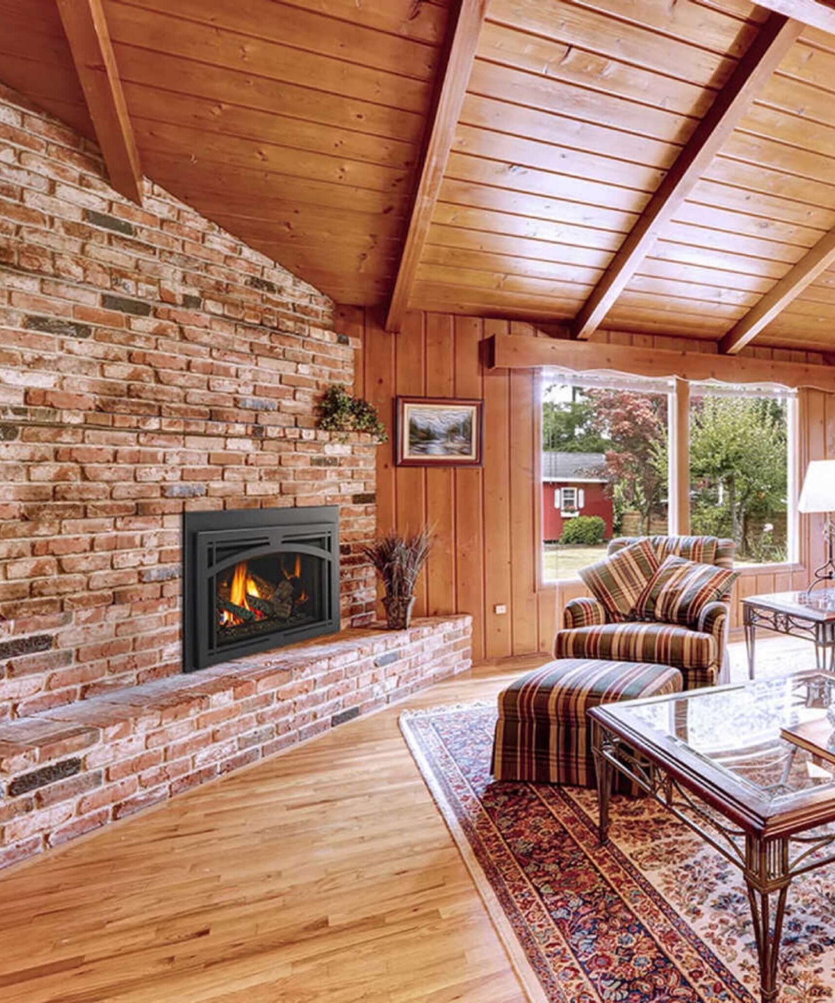 Majestic Meridian 36-Inch Platinum Natural Gas Fireplace [MER36PN] (SAK43751)