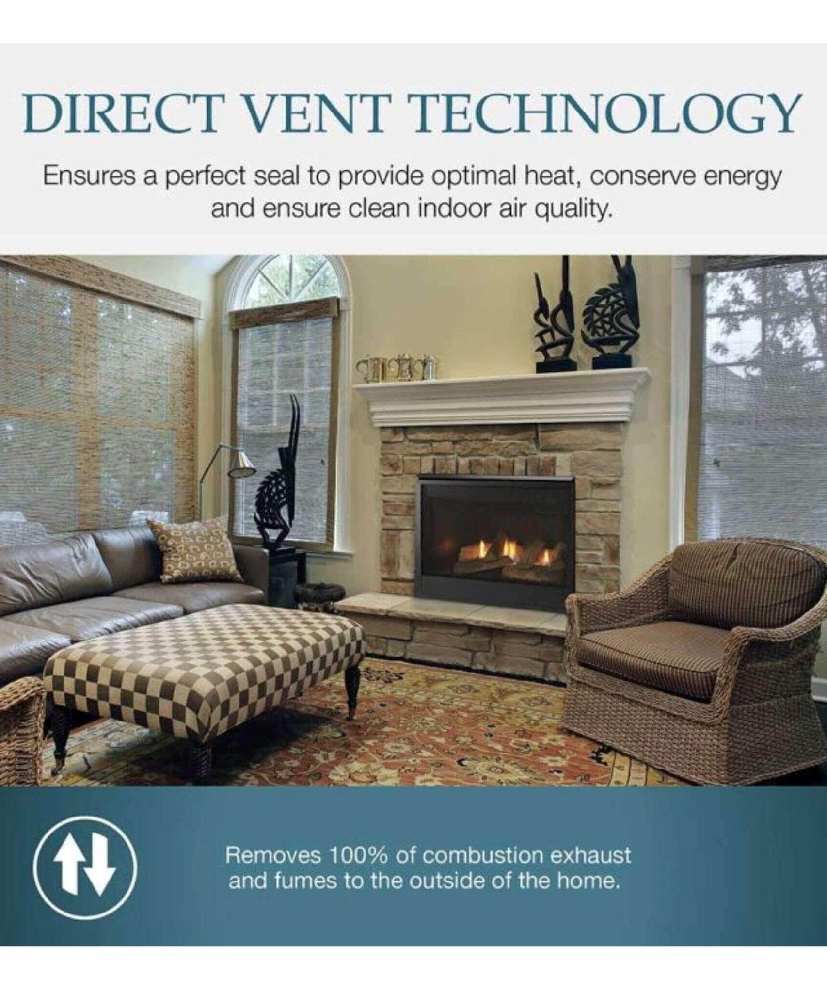 Majestic Mercury 32-Inch Direct Vent Natural Gas Fireplace [MERC32IN] (SAK15031)