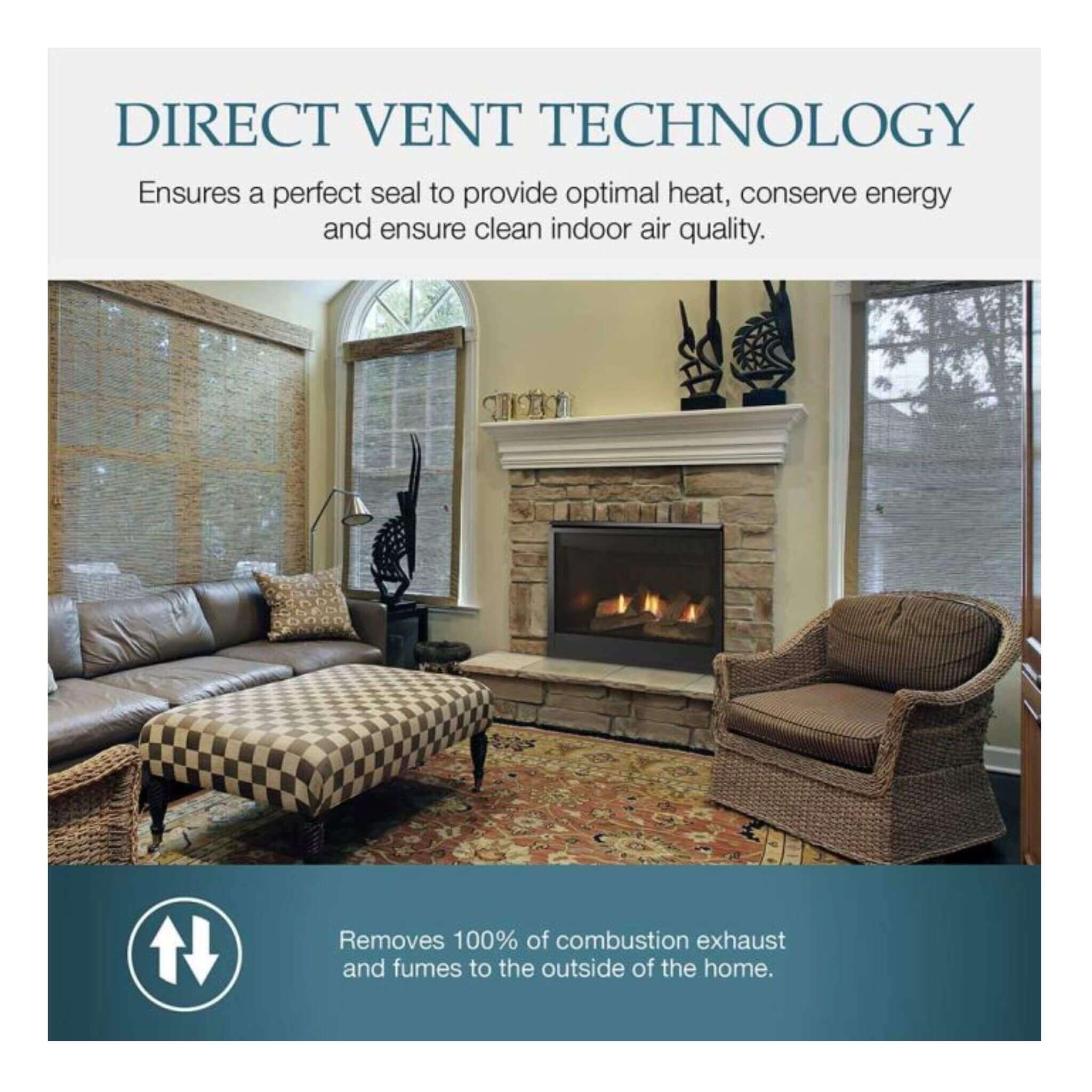 Majestic Mercury 32-Inch Direct Vent Natural Gas Fireplace [MERC32IN] (SAK15031)