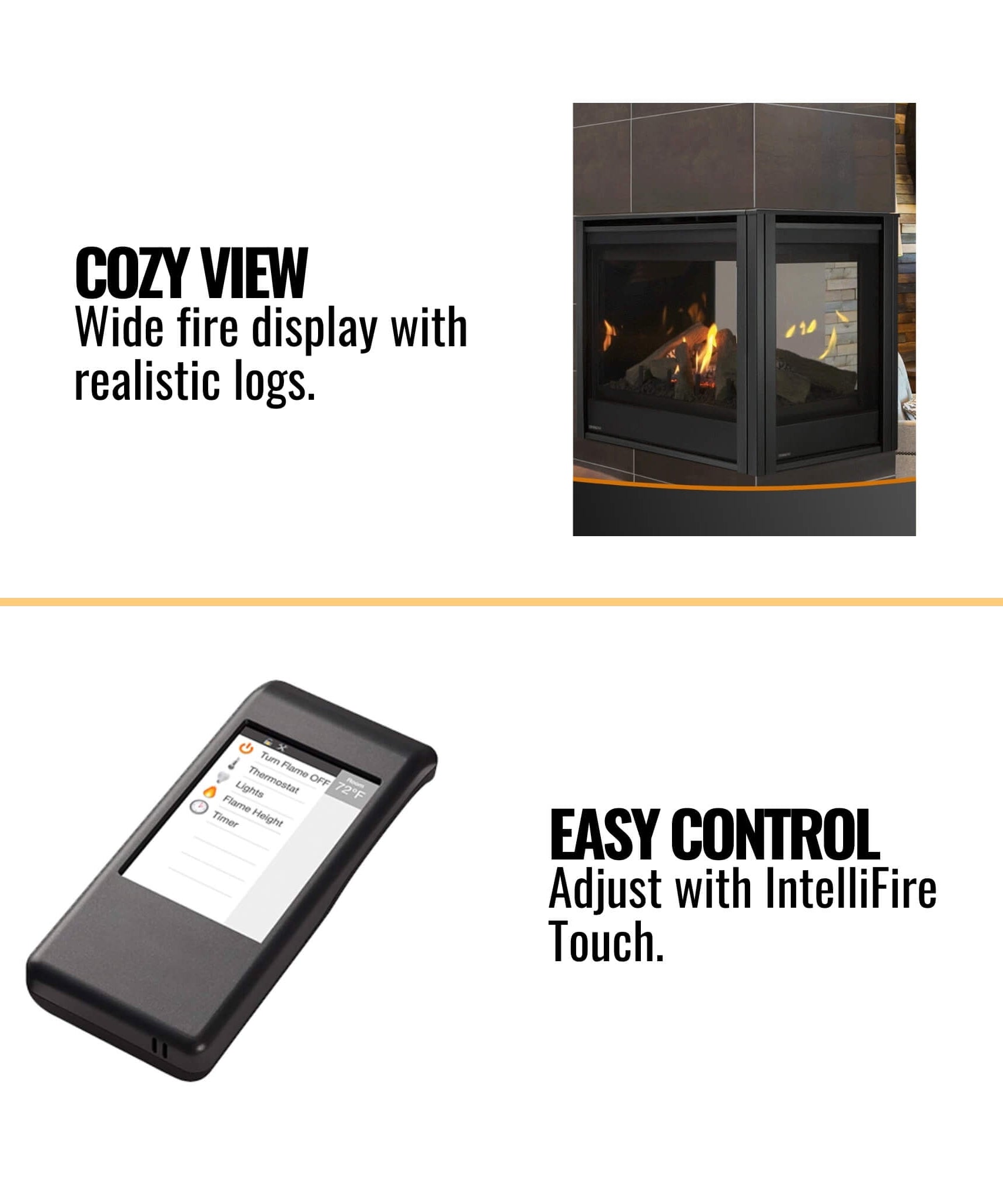 Majestic Meridian 36-Inch Direct Vent Fireplace [MER36N/L] (SAK36135)