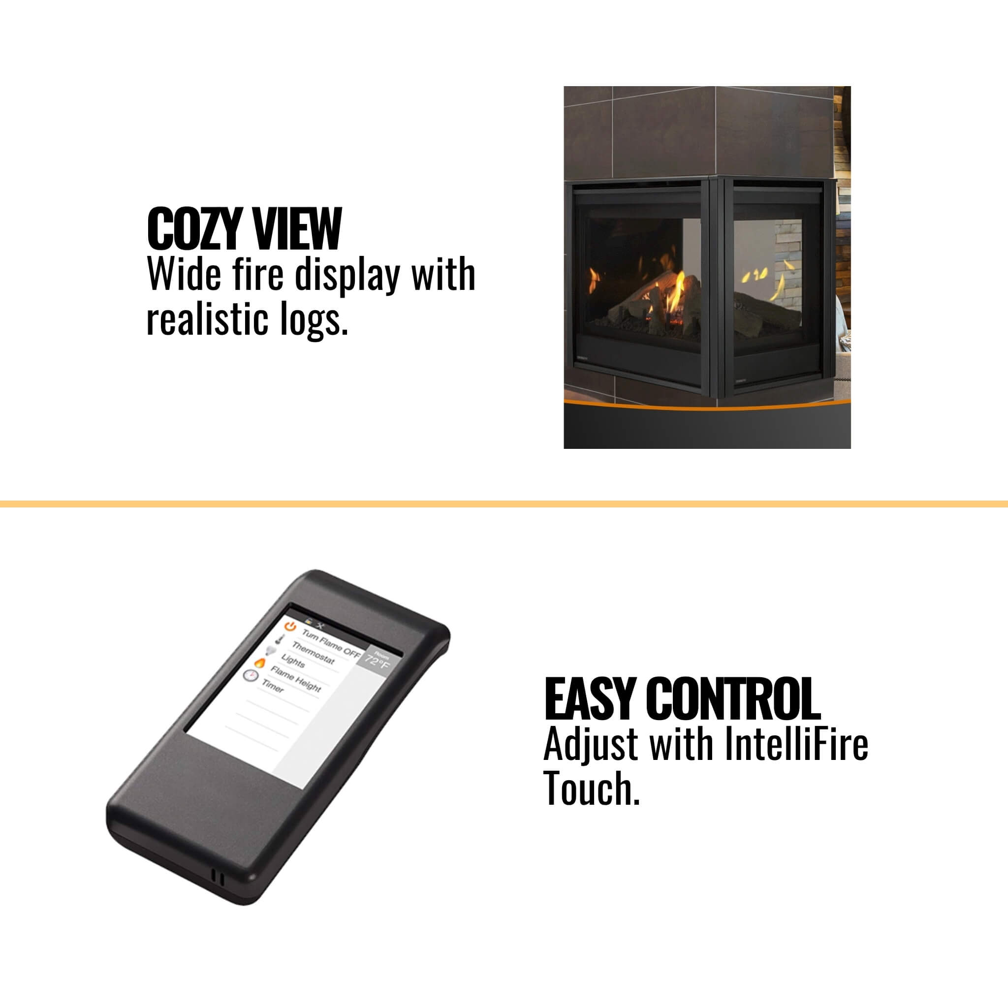 Majestic Meridian 36-Inch Direct Vent Fireplace [MER36N/L] (SAK36135)
