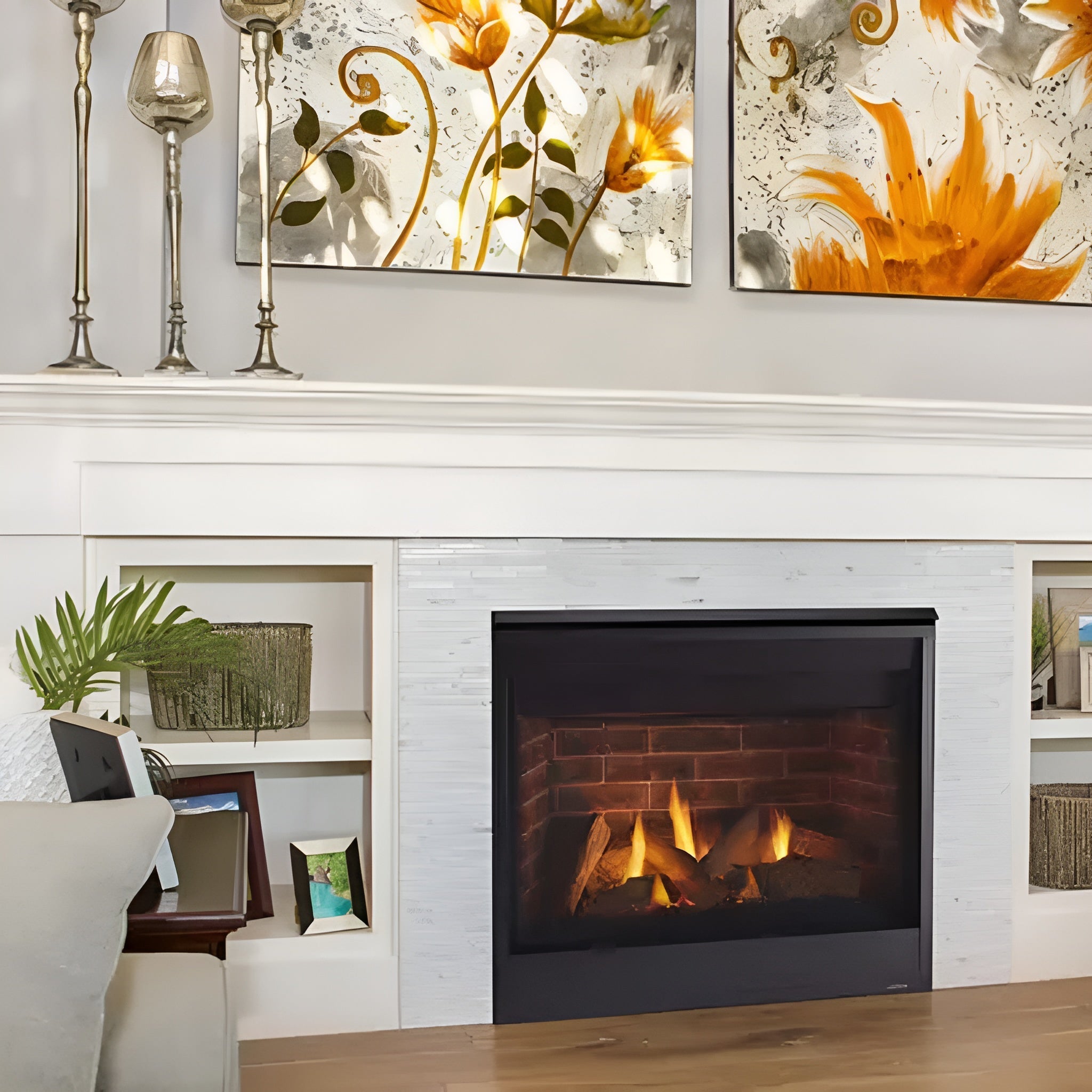 Majestic Quartz 36-Inch Platinum Direct Vent Fireplace [QUARTZPLA36IN/IL] (SAK03613)