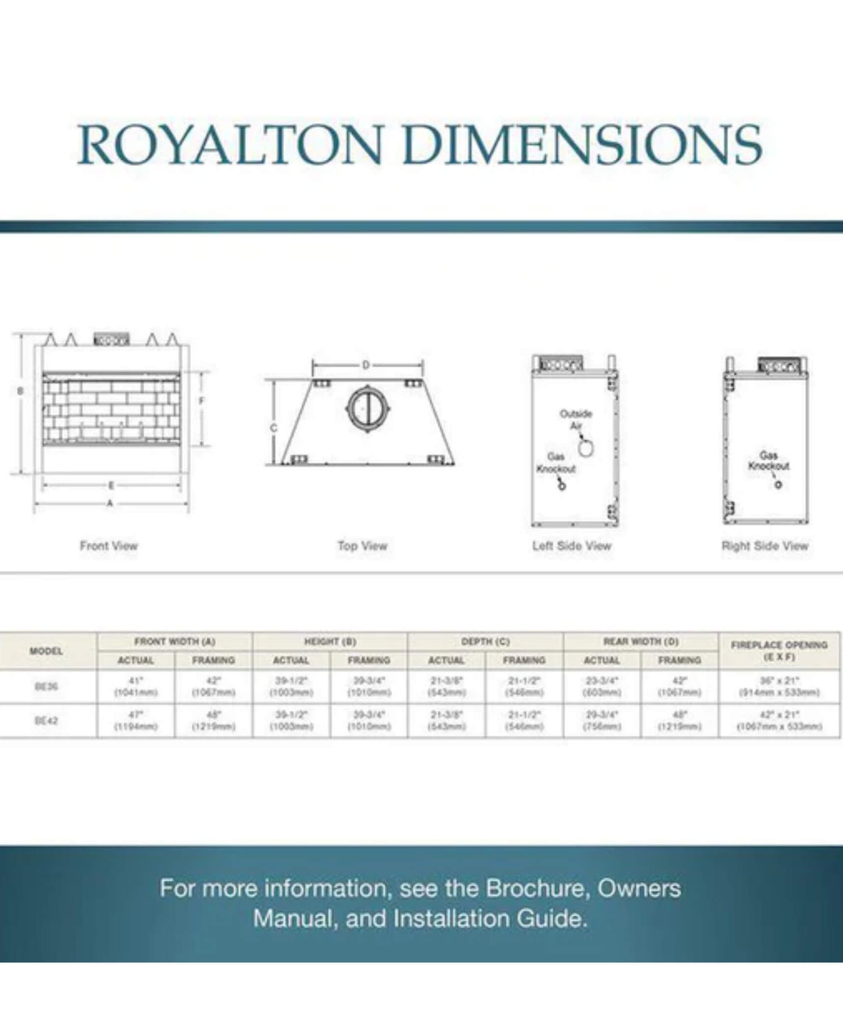 Majestic Royalton 42-Inch Wood-Burning Fireplace With Invisible Smoke Shield [BE42] (SAK14346)