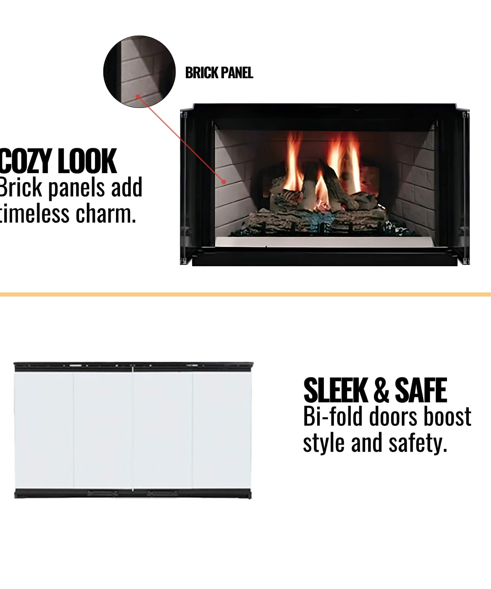 Majestic Royalton 42-Inch Wood-Burning Fireplace With Invisible Smoke Shield [BE42] (SAK14346)