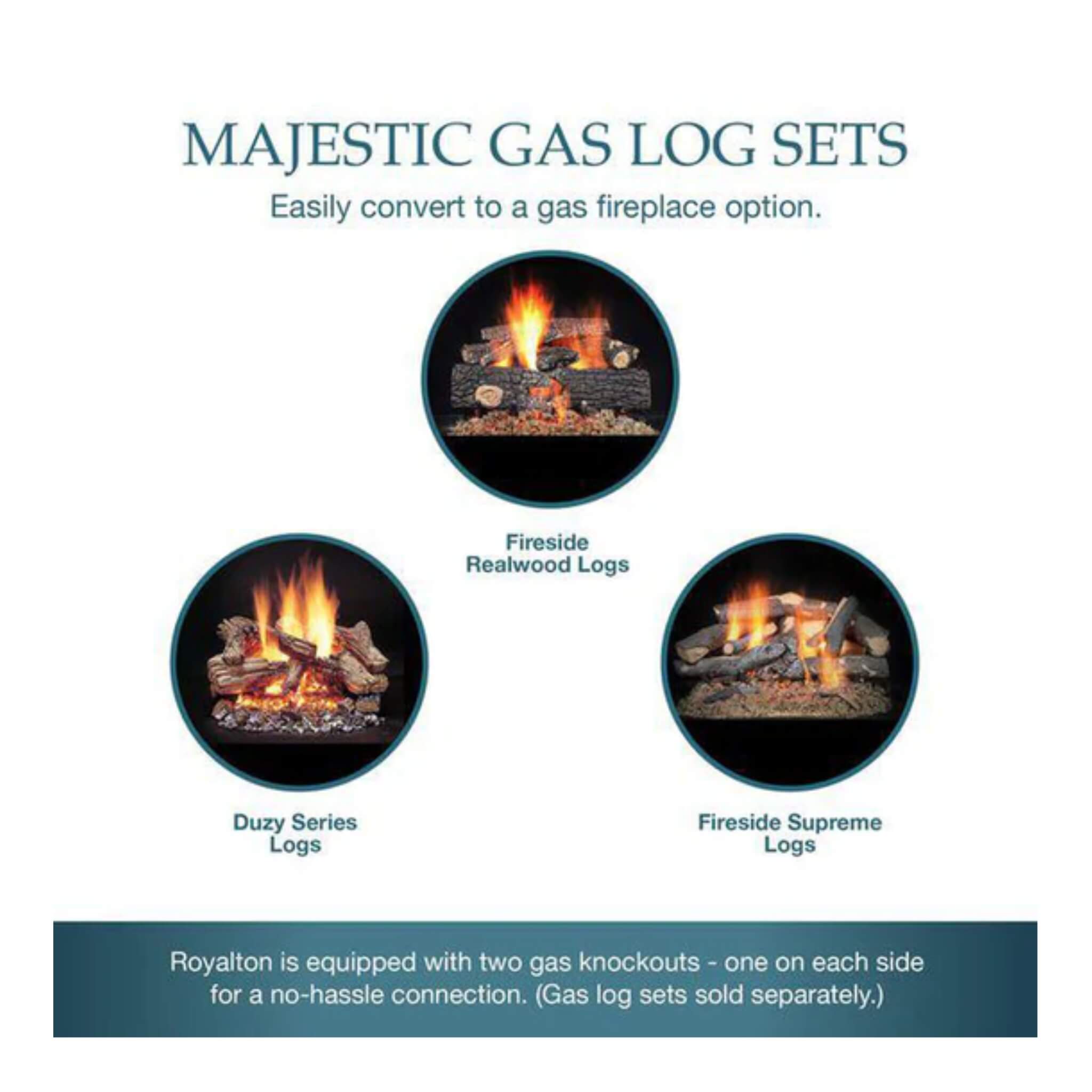 Majestic Royalton 42-Inch Wood-Burning Fireplace With Invisible Smoke Shield [BE42] (SAK14346)