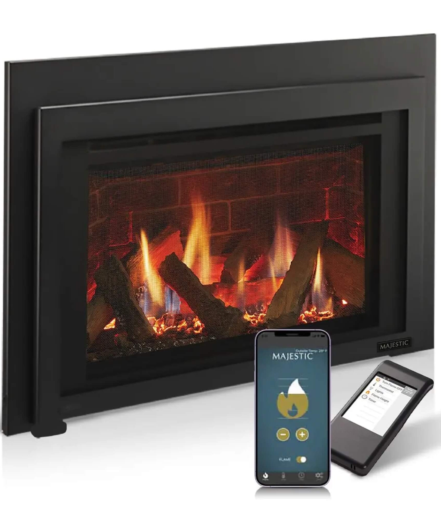 Majestic Ruby 30-Inch Direct Vent Natural Gas Insert With Intellifire Touch Ignition [RUBY30IN] (SAK52891)