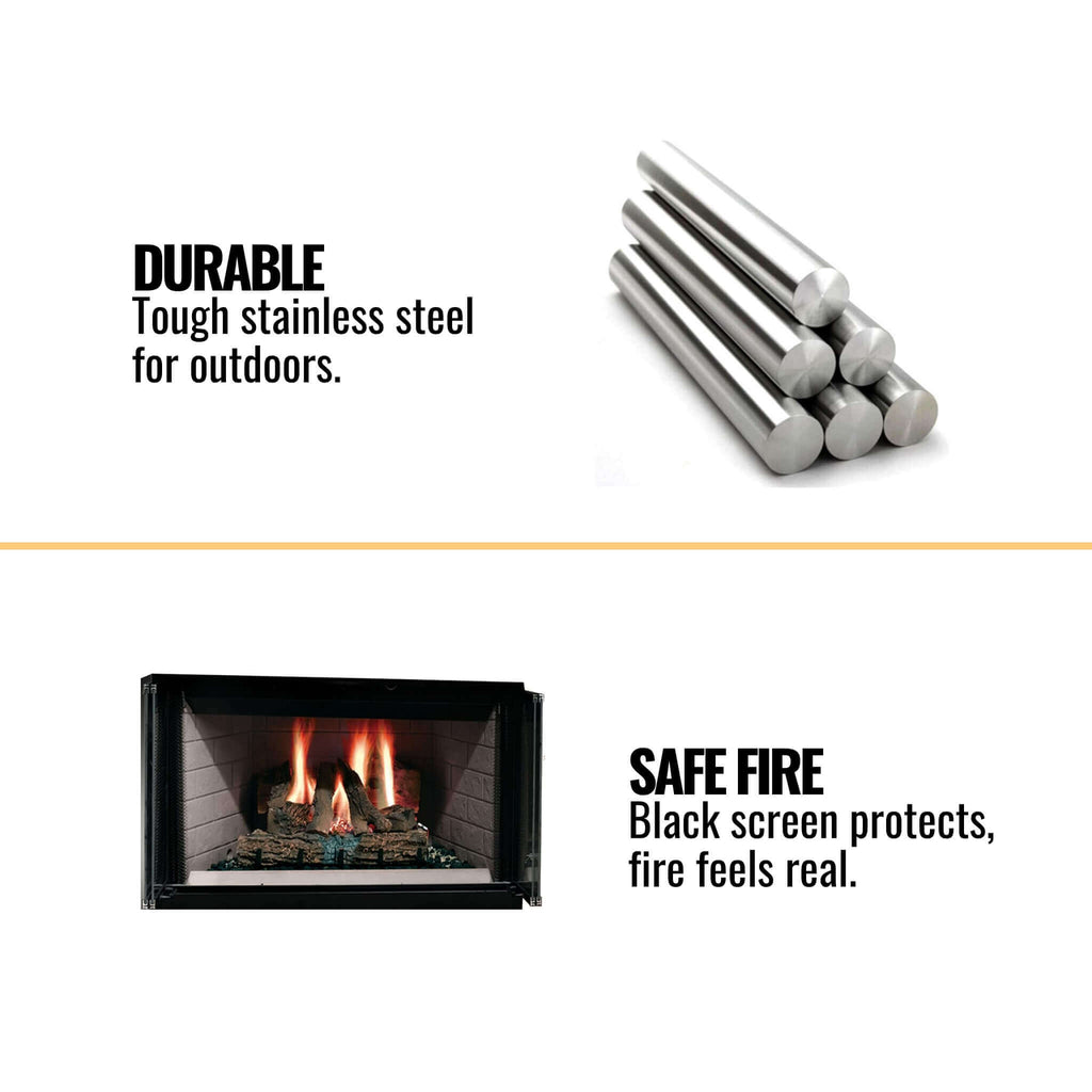 Majestic Sovereign 42-Inch Black Wood Burning Fireplace [SA42R/C] (SAK59347)