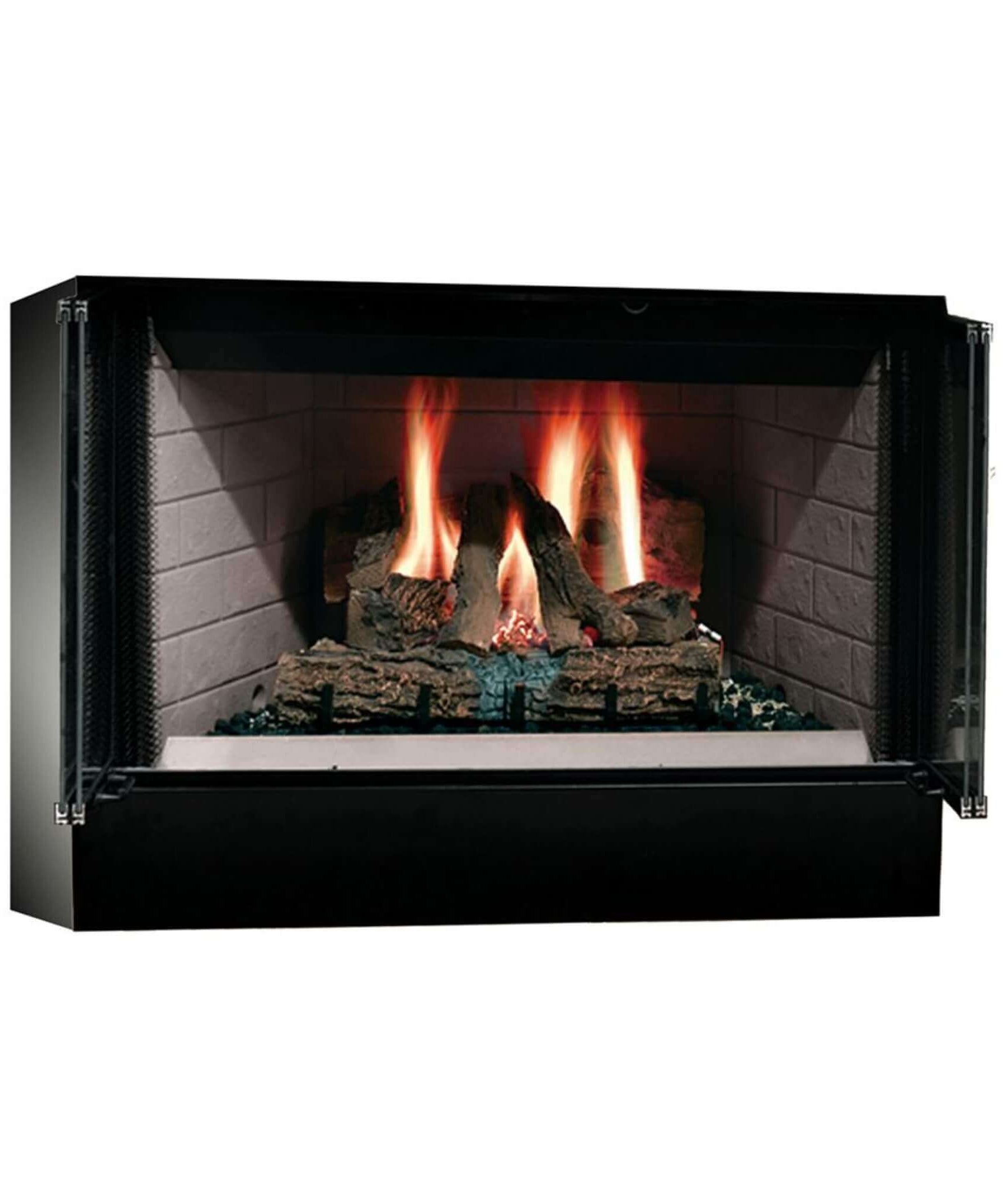 Majestic Sovereign 42-Inch Black Wood Burning Fireplace [SA42R/C] (SAK59347)