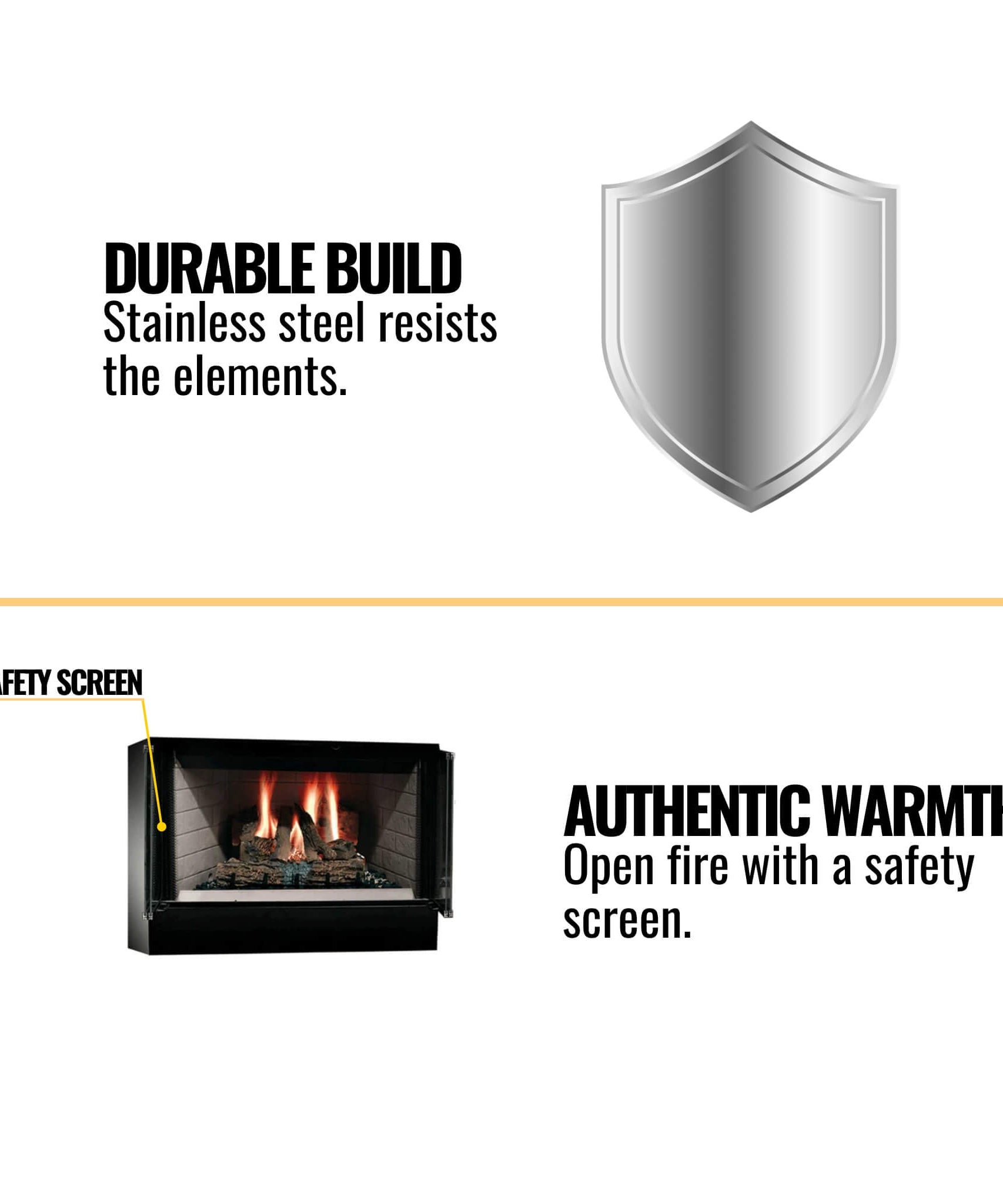 Majestic Sovereign 36-Inch Black Wood Burning Fireplace [SA36R/C] (SAK61347)