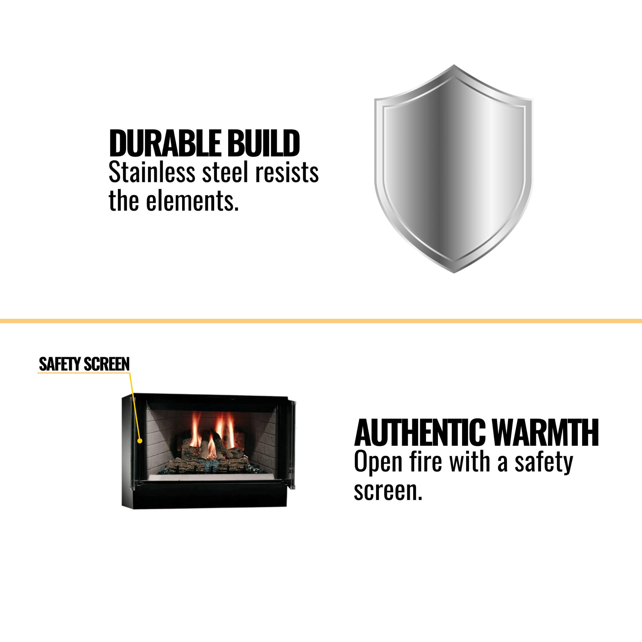 Majestic Sovereign 36-Inch Black Wood Burning Fireplace [SA36R/C] (SAK61347)