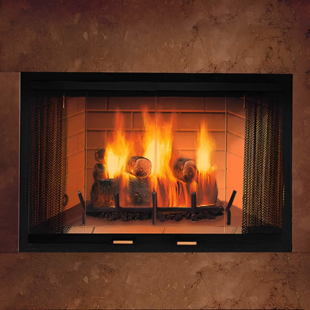Majestic Sovereign 36-Inch Black Wood Burning Fireplace [SA36R/C] (SAK61347)