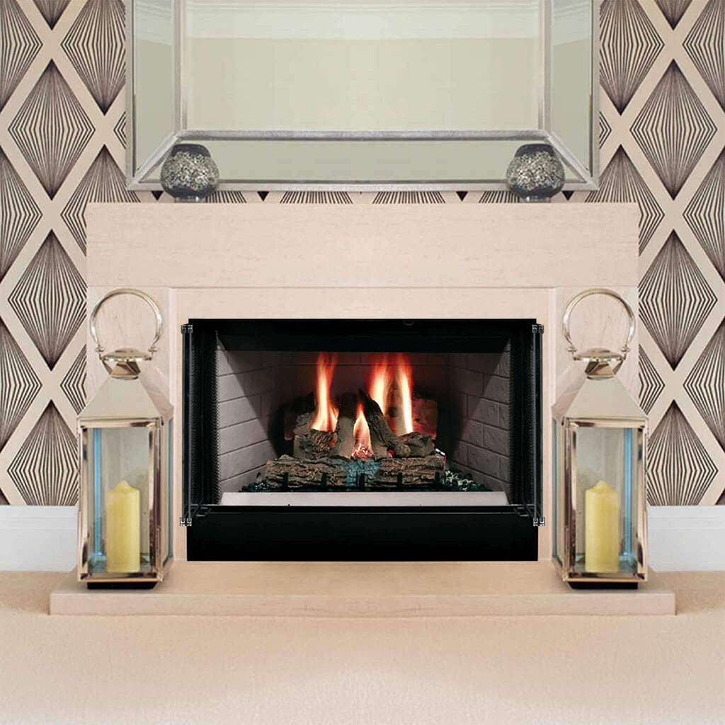 Majestic Sovereign 36-Inch Black Wood Burning Fireplace [SA36R/C] (SAK61347)