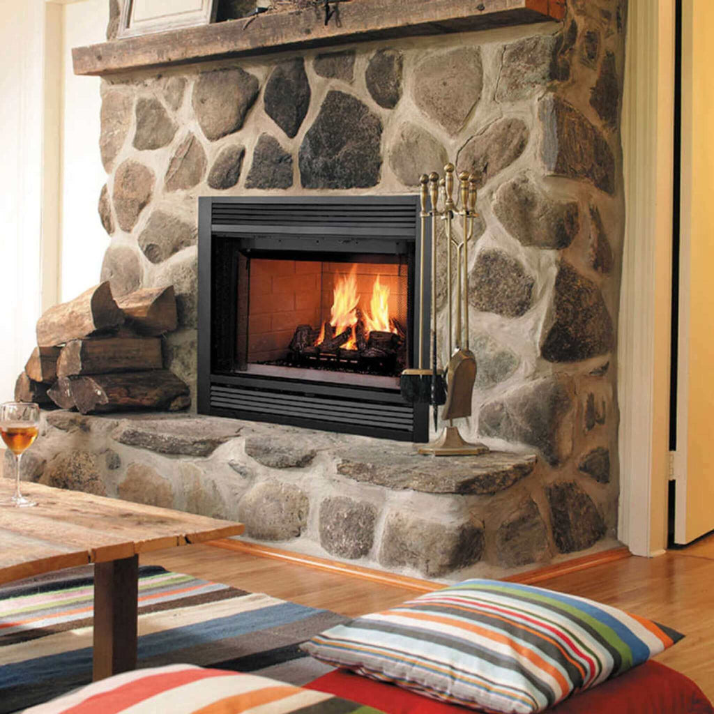Majestic Sovereign 42-Inch Black Wood Burning Fireplace [SA42R/C] (SAK59347)