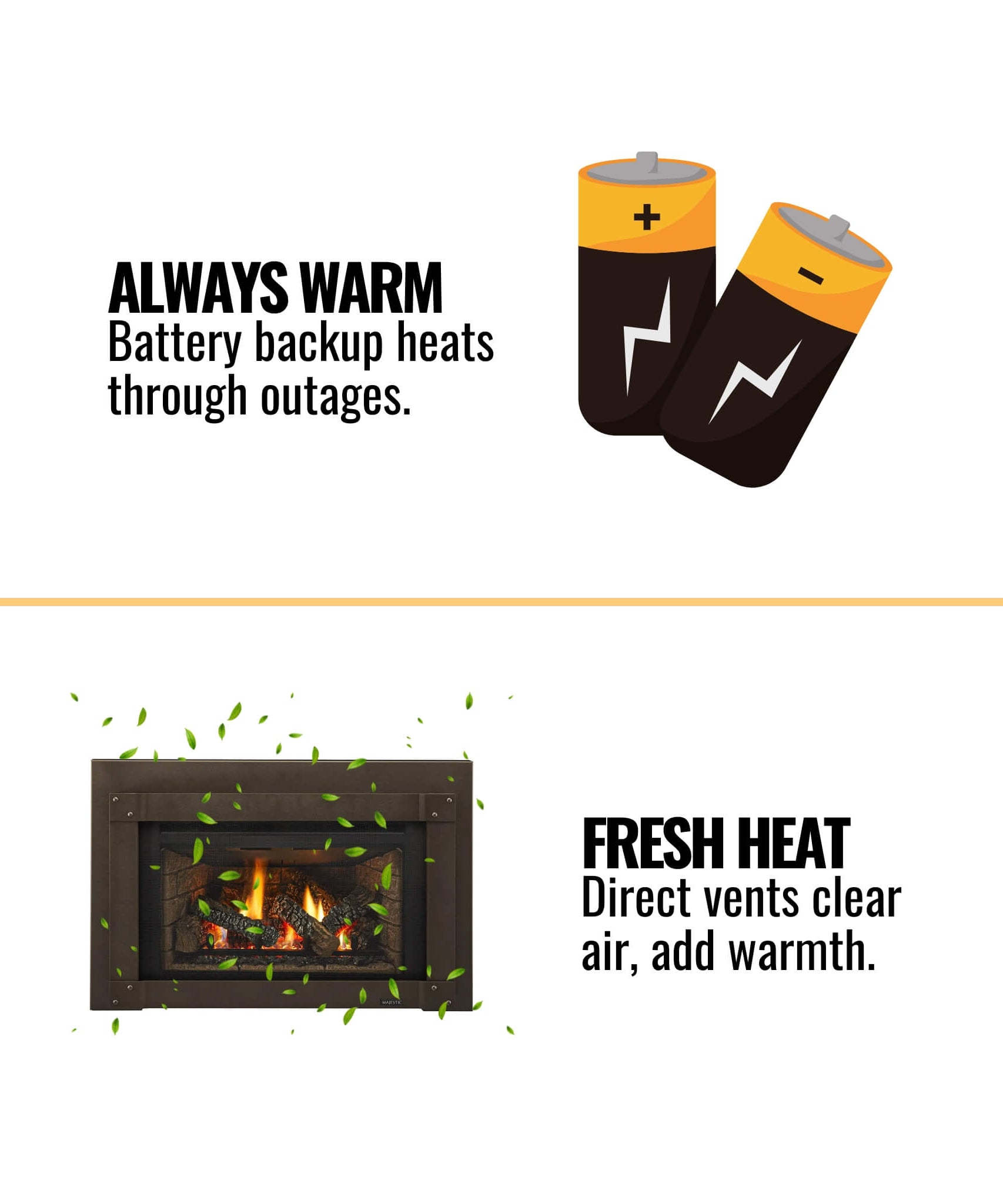 Majestic Trilliant 30-Inch Direct Vent Gas Fireplace Insert [TRILLIANT30IN] (SAK51984)