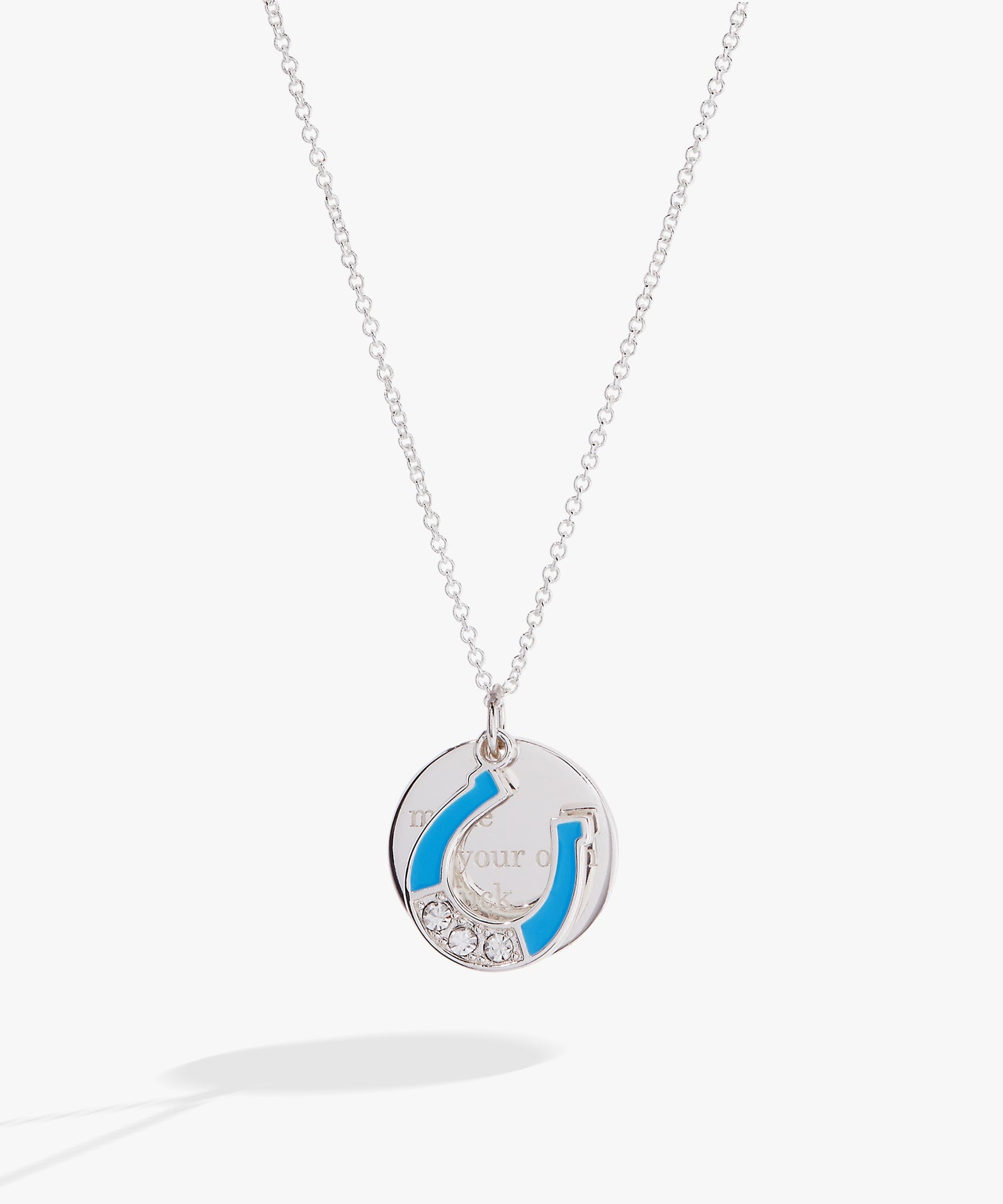 “Make Your Own Luck” Duo Charm Pendant Necklace