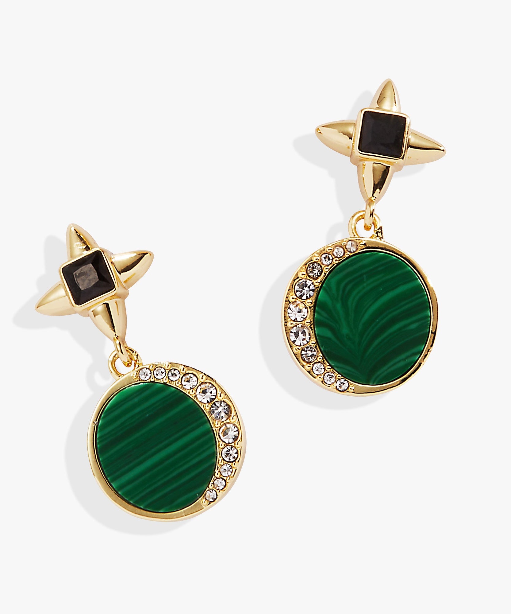 Malachite Drop Earrings