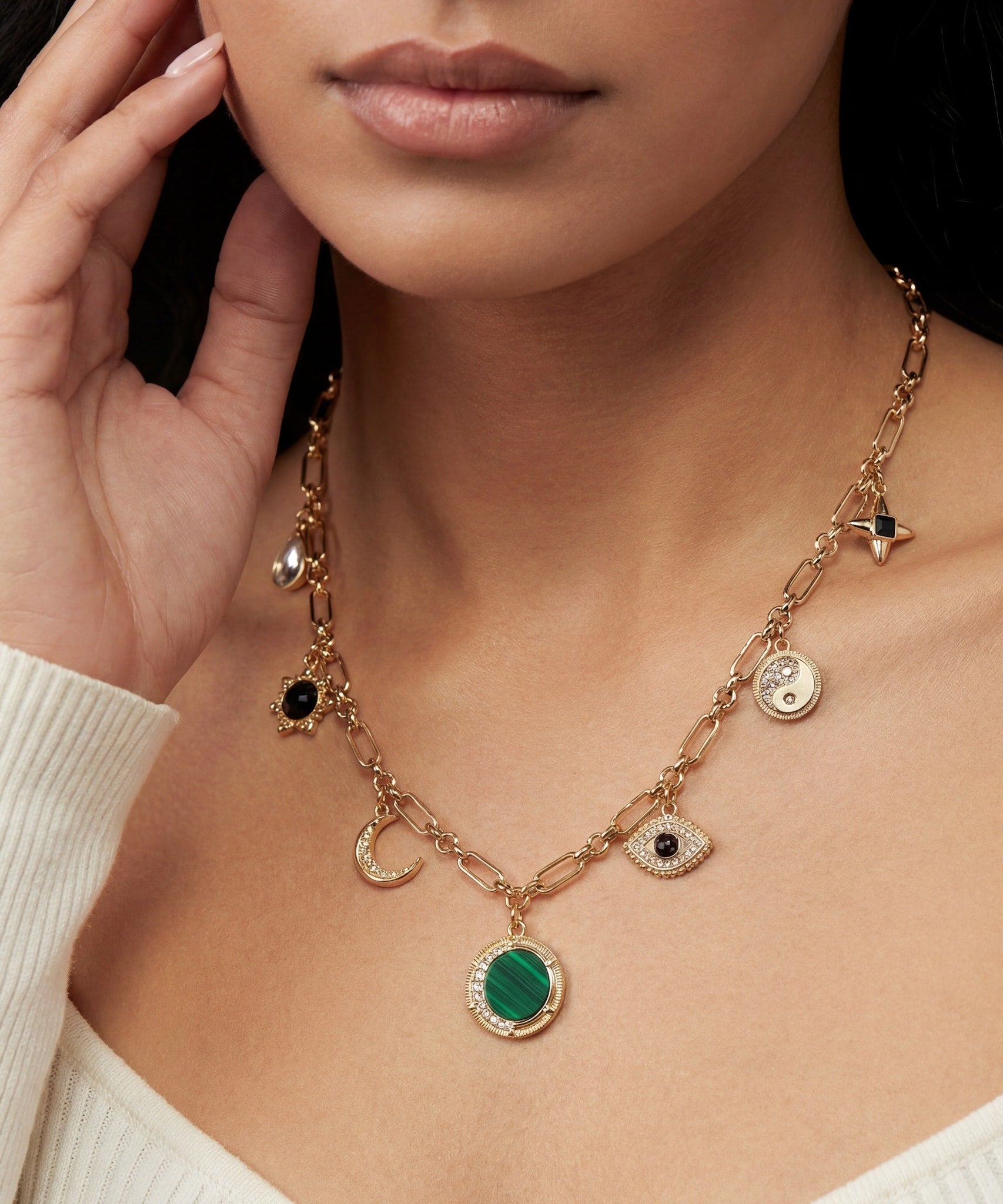 Malachite Charm Necklace