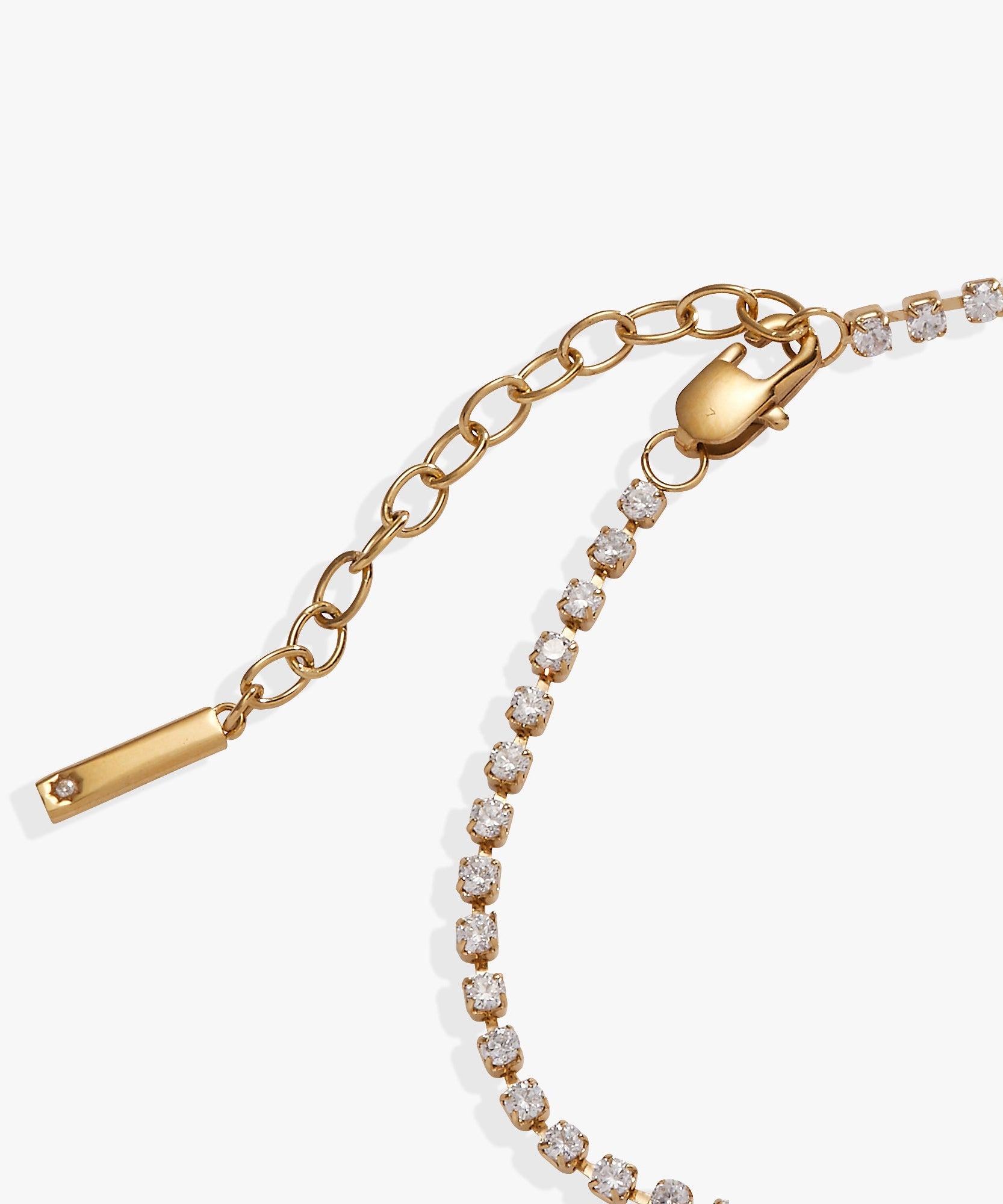 'Mama' Crystal Tennis Bracelet