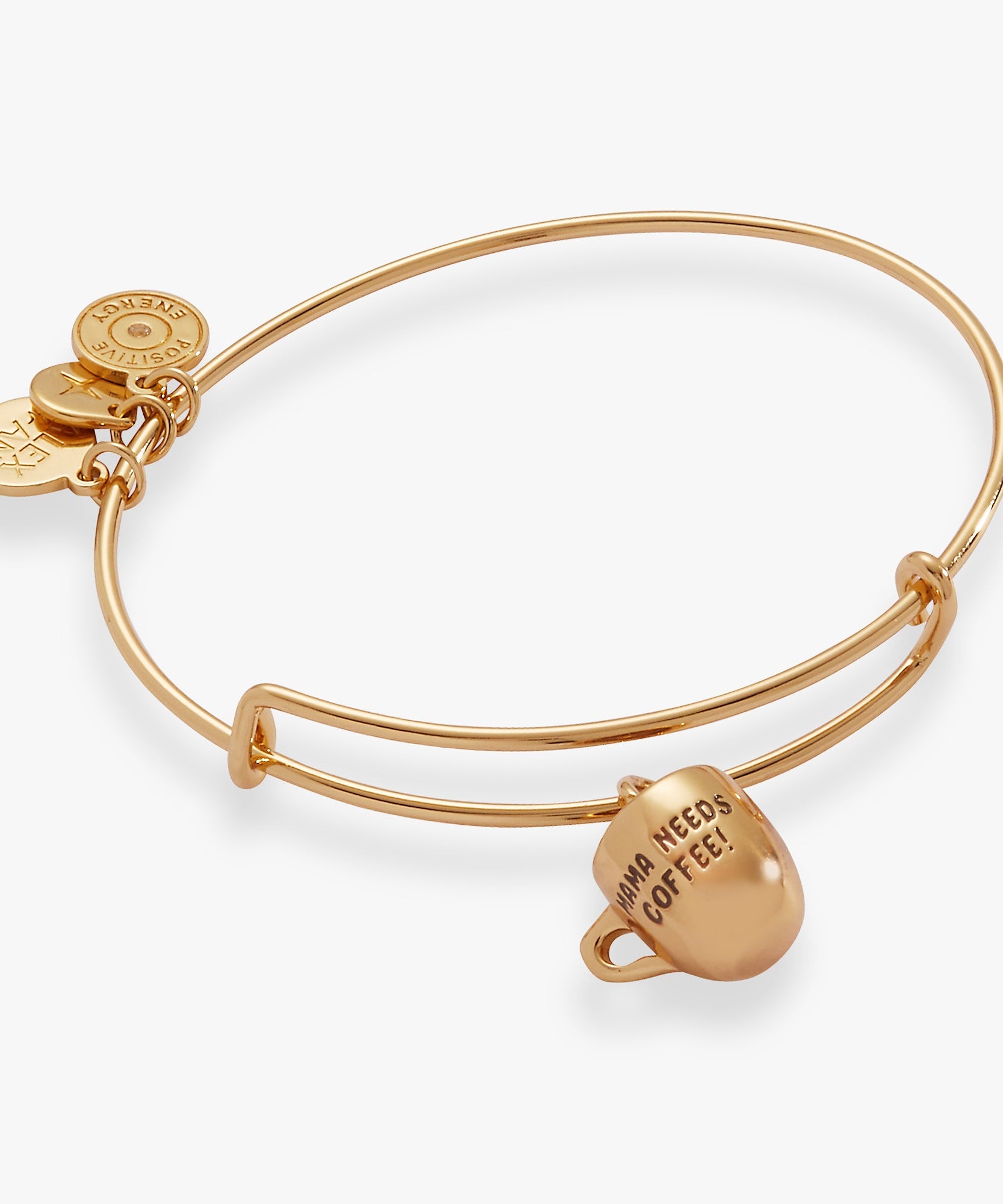 'Mama Needs Coffee' Mug Charm Bangle