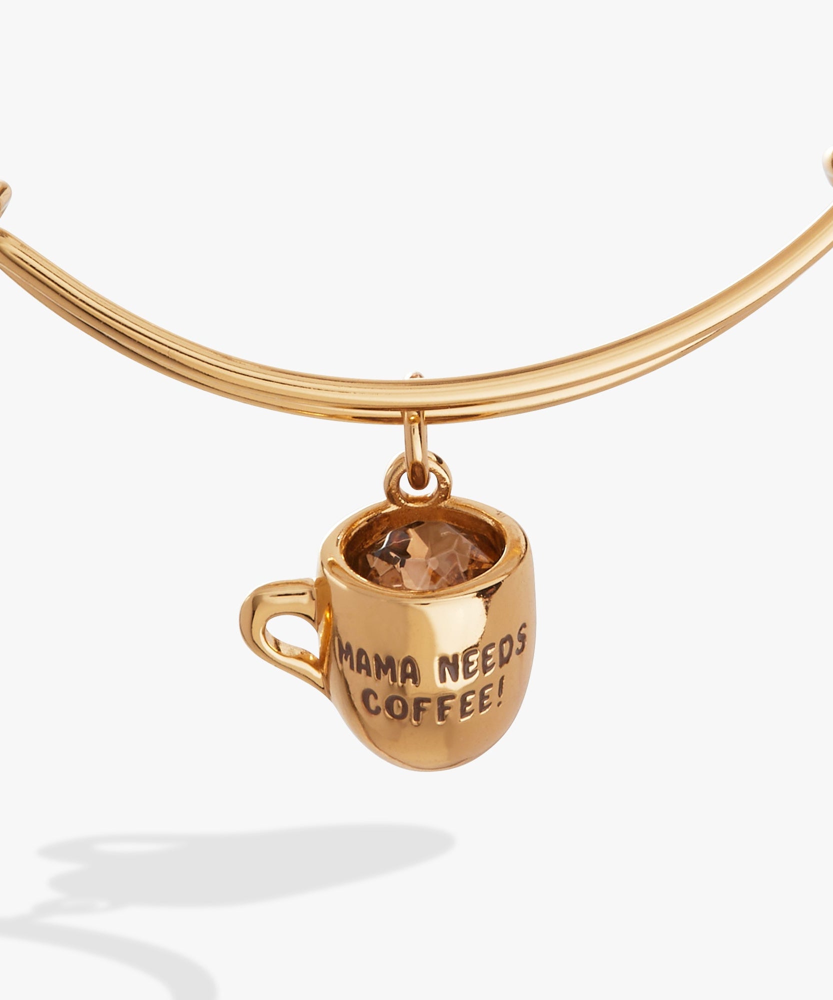 'Mama Needs Coffee' Mug Charm Bangle