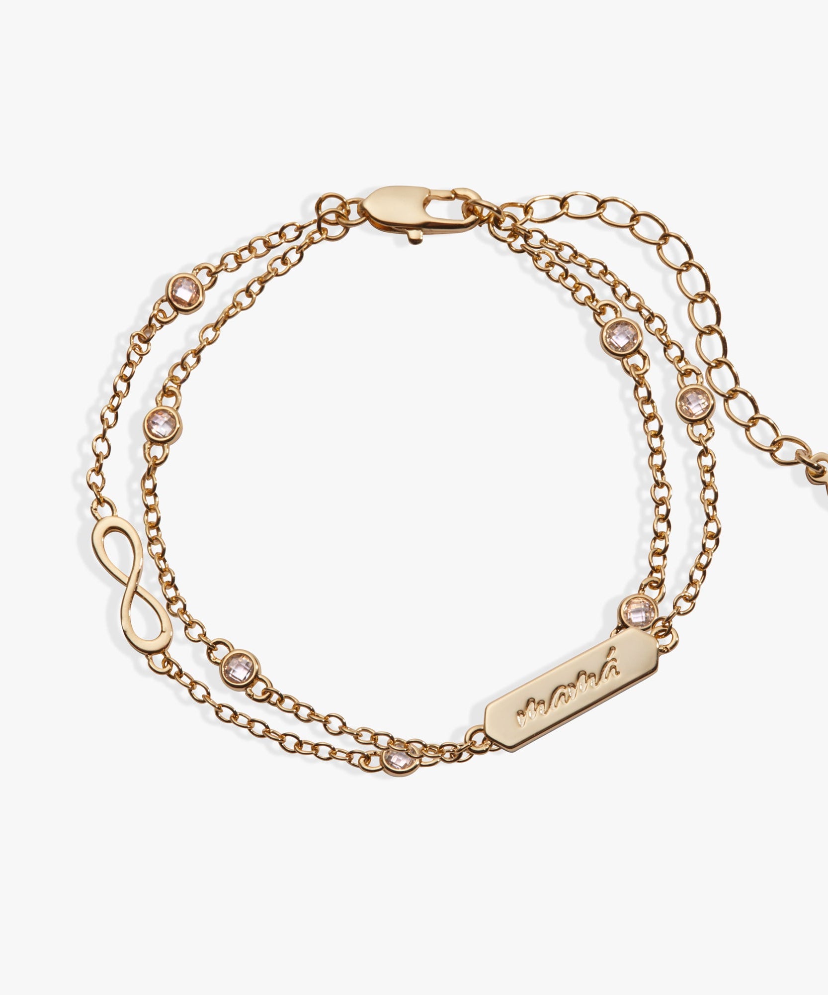 Mamá Infinity Chain Double Strand Bracelet
