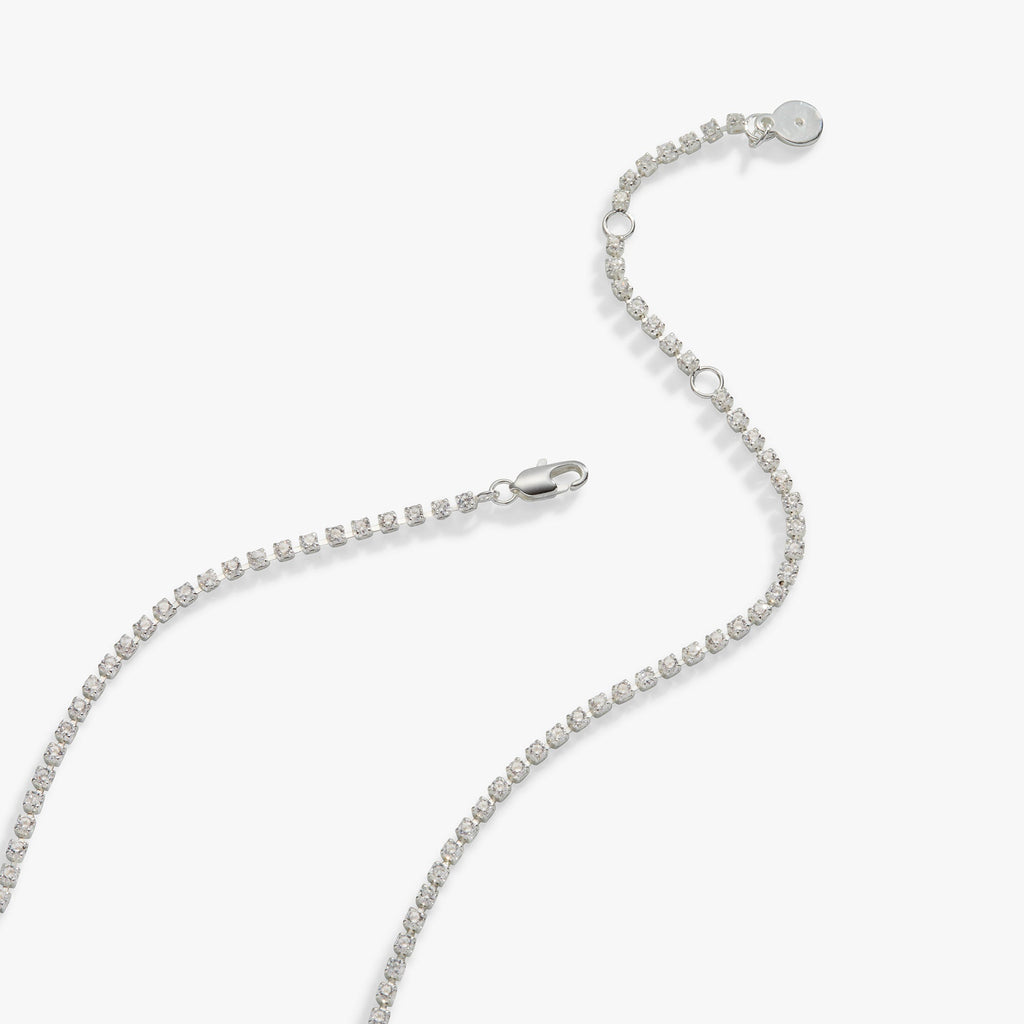 Mama Crystal Tennis Necklace