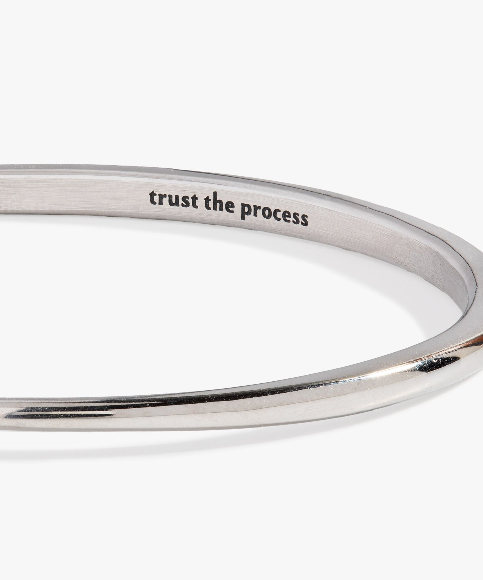 “Trust the Process” Open Tusk Cuff Bracelet