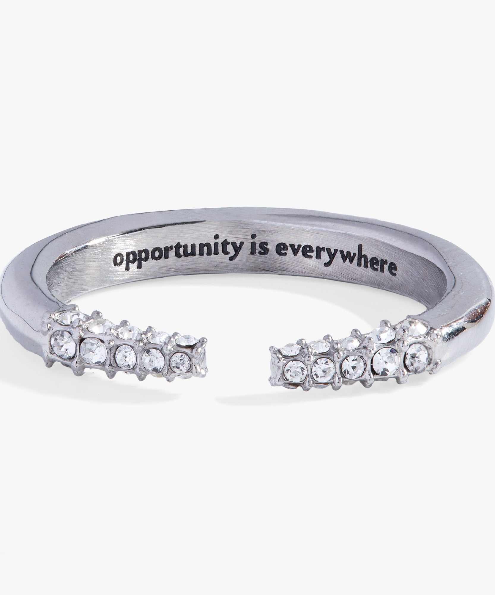“Opportunity is Everywhere” Open Tusk Ring