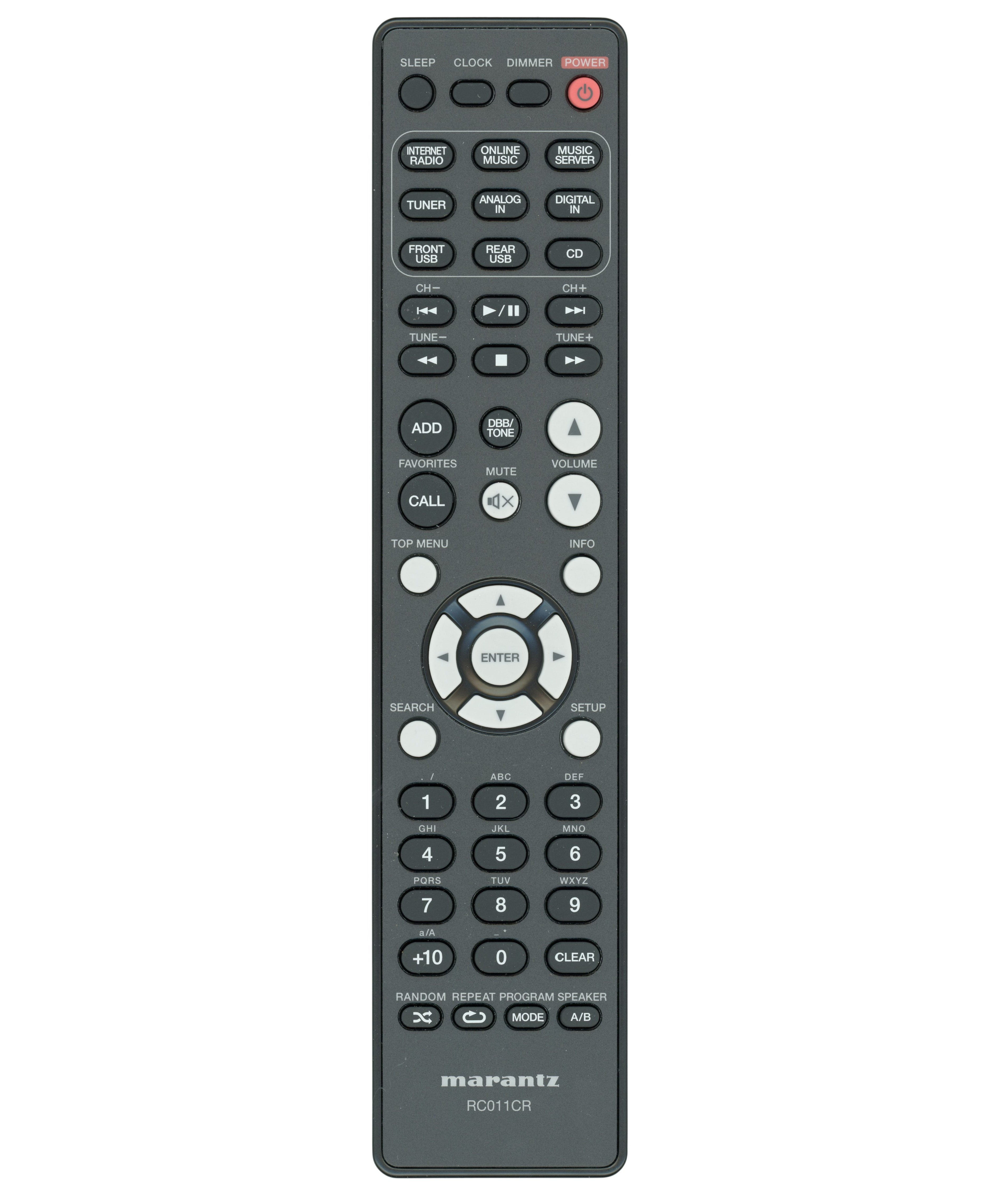 Marantz RC011CR Receiver Remote Control