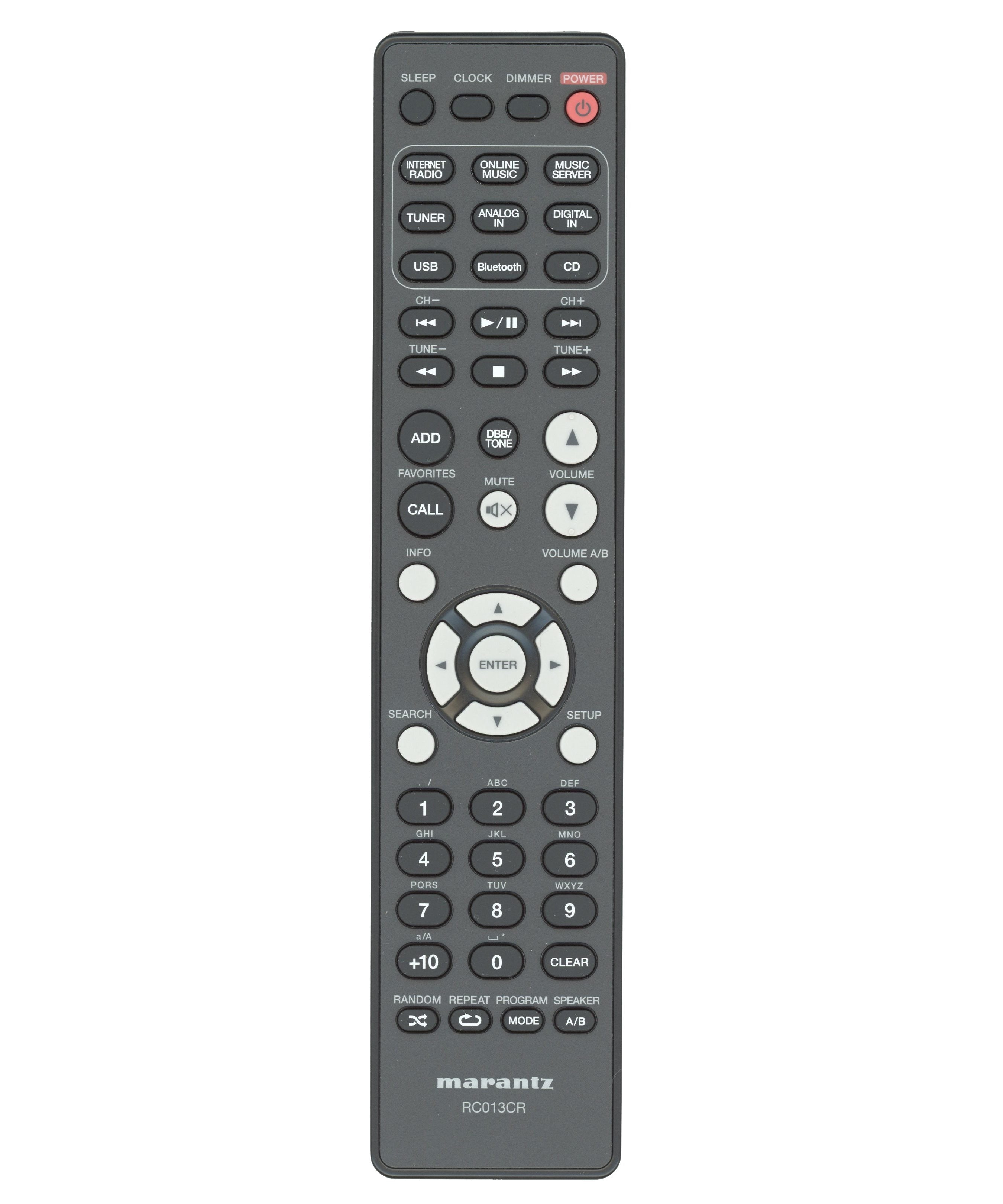 Marantz RC013CR Receiver Remote Control