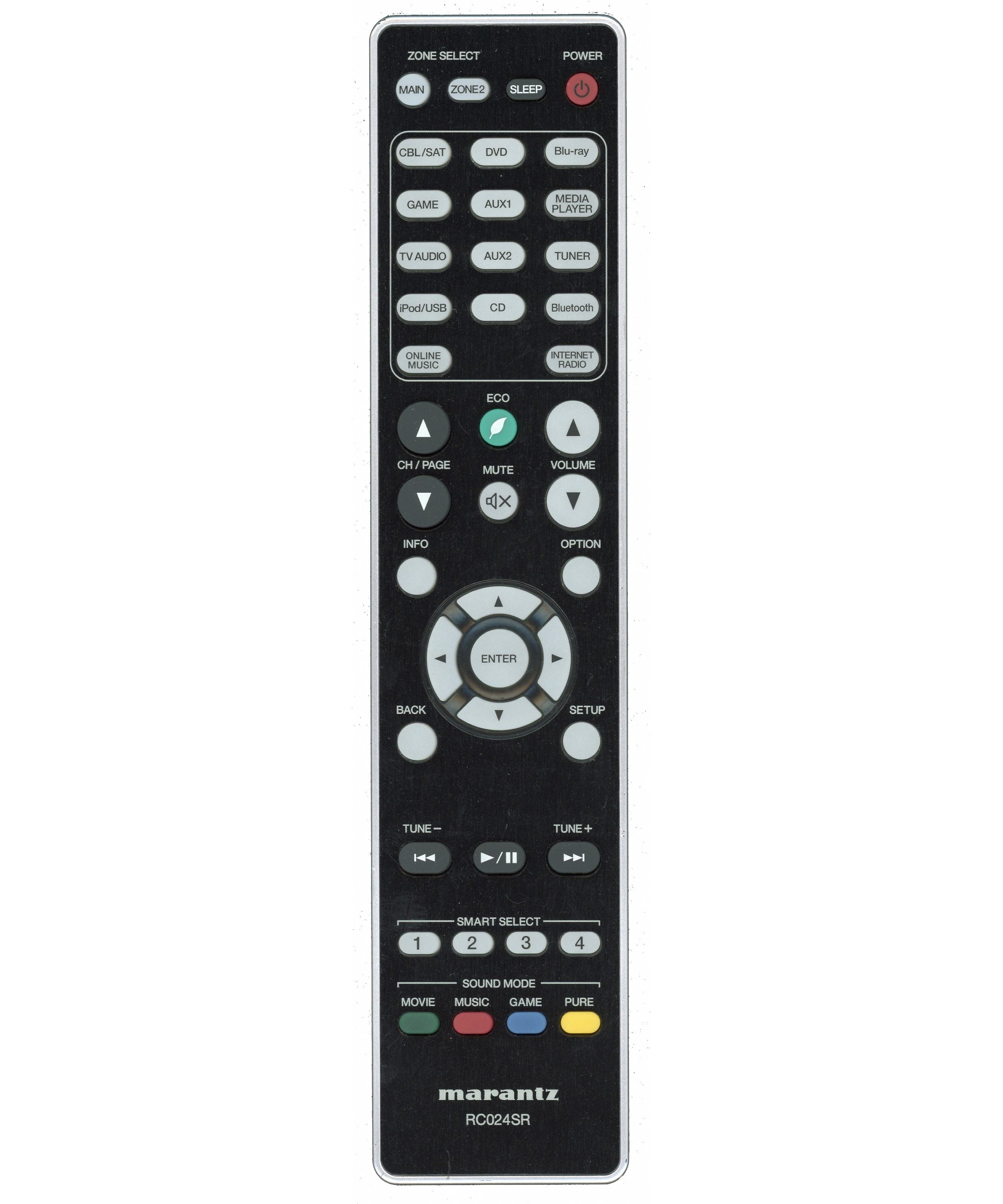 Marantz RC024SR AV Receiver Remote Control - 30701016800AD