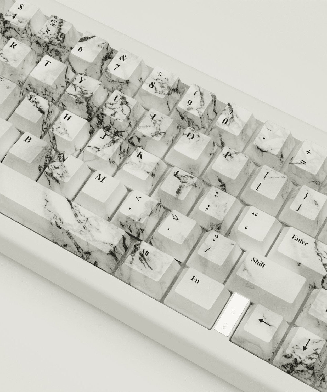 Marble Design Keycaps and Mechanical Keyboard